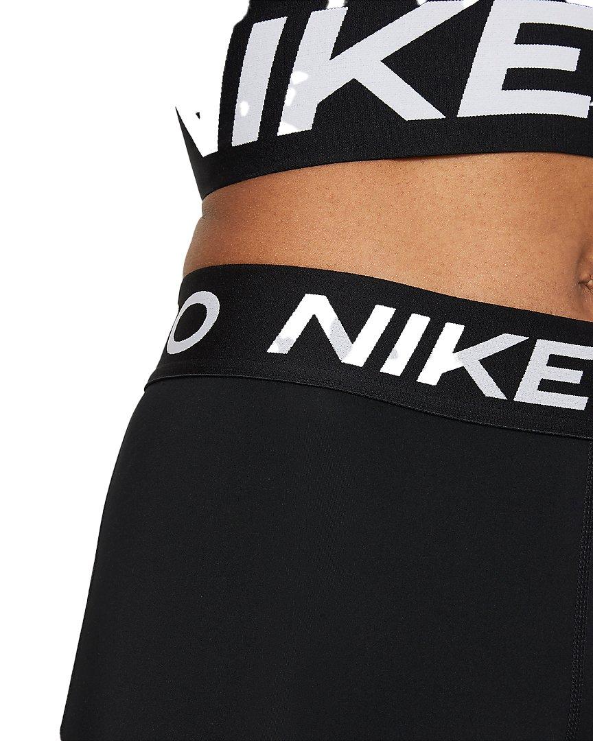 Nike Women's Pro 365 Mid-Rise Leggings - BLACK Thumbnail View 4