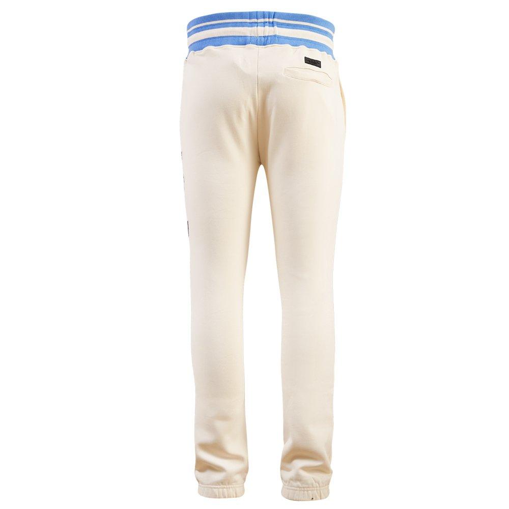 Pro Standard Men's NBA Memphis Grizzlies Retro Classic Fleece Sweatpants -Eggshell/Blue - EGGSHELL/BLUE Thumbnail View 2