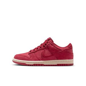 Nike Dunk Low SE "Team Crimson/Team Crimson/Sanddrift/Team Crimson" Grade School Boys' Shoe