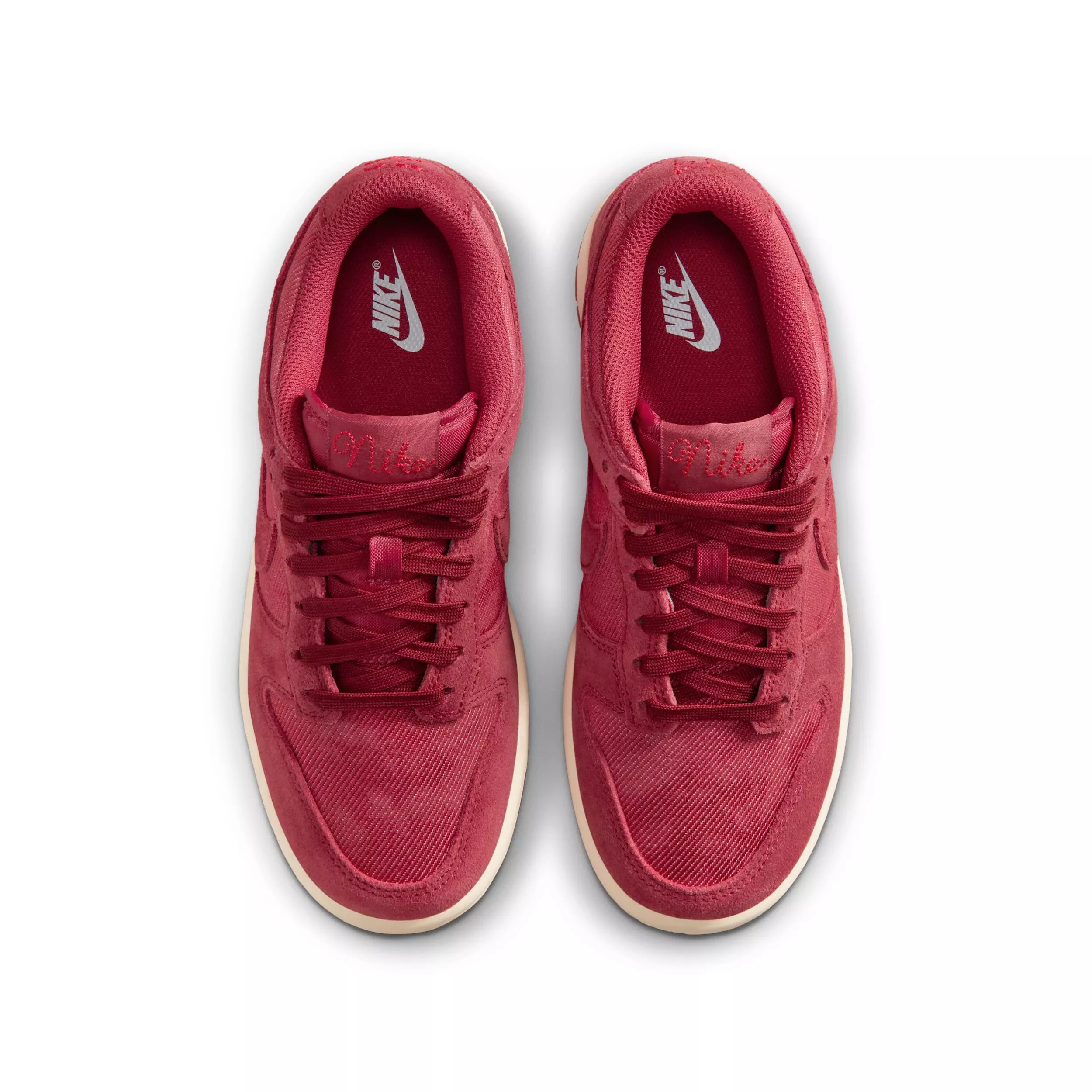 Nike Dunk Low SE "Team Crimson/Team Crimson/Sanddrift/Team Crimson" Grade School Boys' Shoe - CRIMSON/CRIMSON/SANDDRIFT/CRIMSON