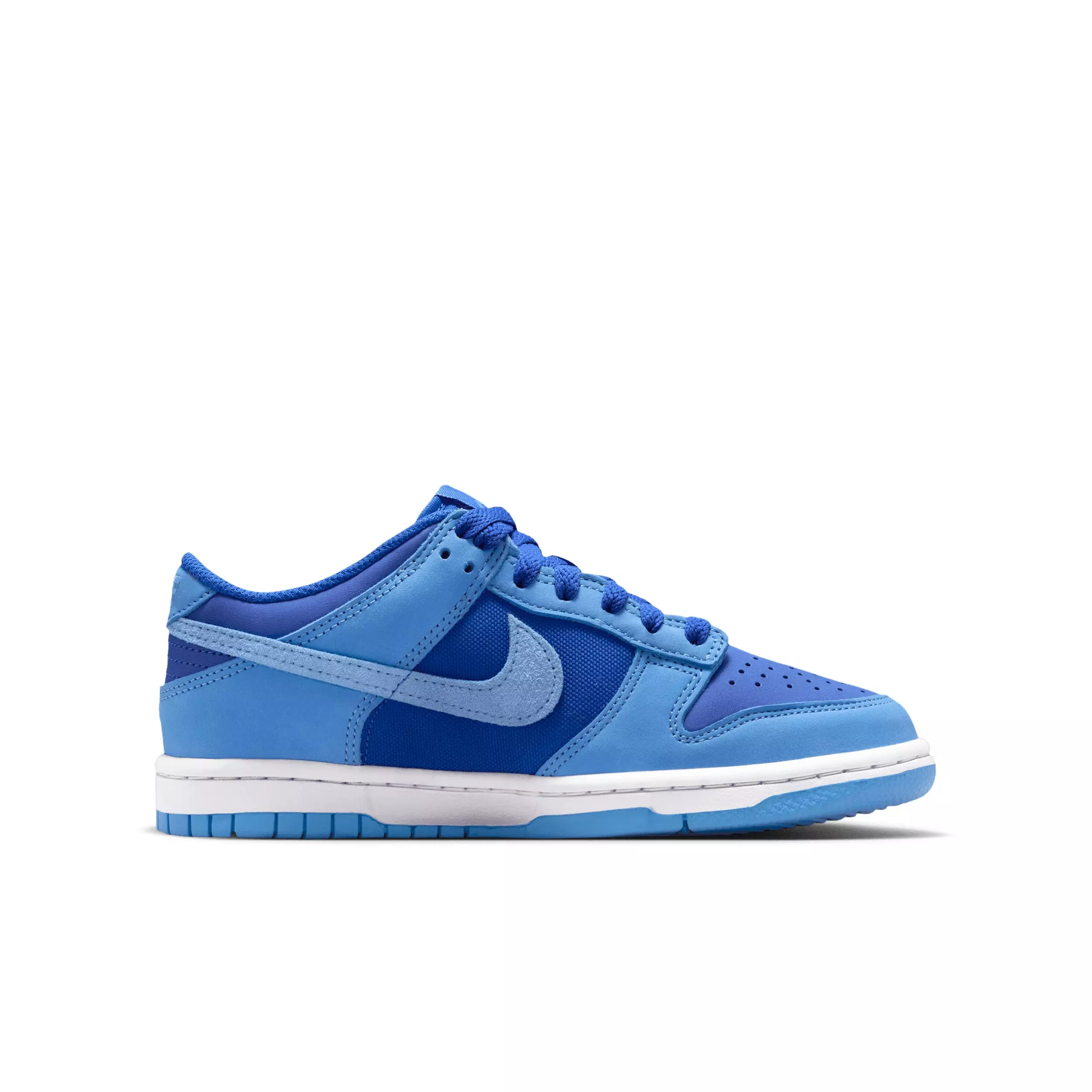 Nike Dunk Low SE "Game Royal/White/University Blue" Grade School Boys' Shoe - ROYAL/WHITE/BLUE
