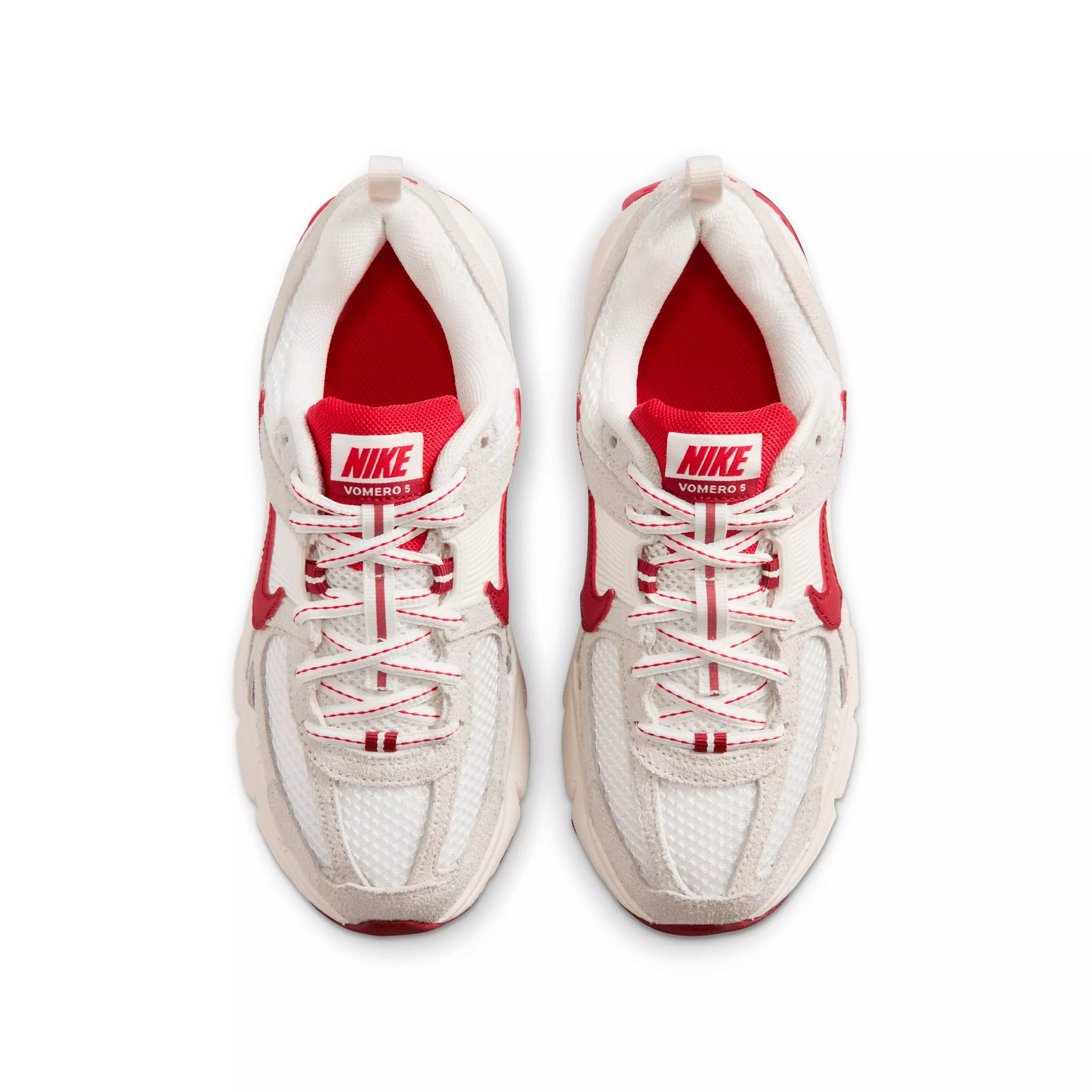 Nike Vomero 5 SE "Sail/Team Crimson/University Red" Grade School Boys' Shoe - SAIL/CRIMSON/RED