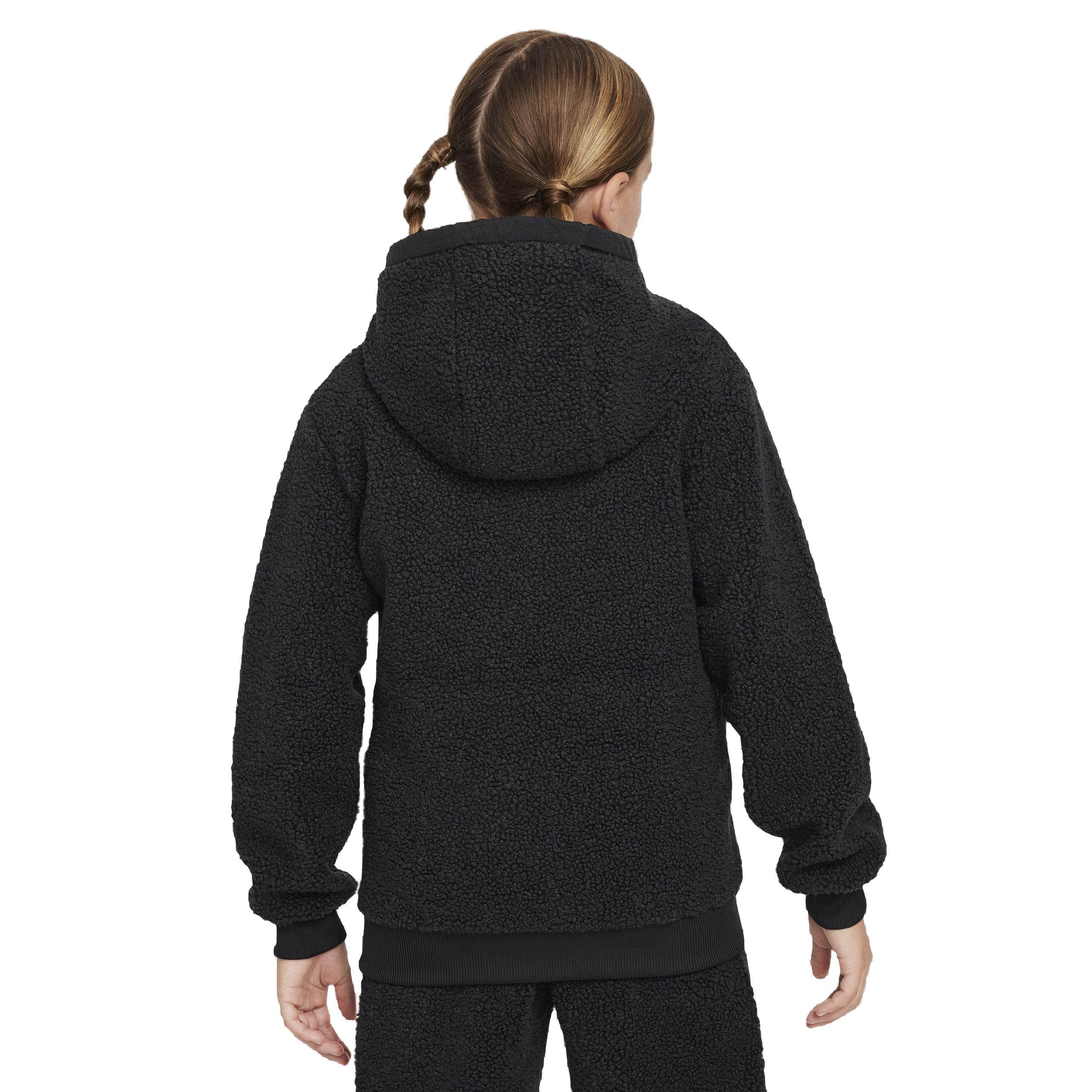 Nike Sportswear Club Fleece Full Zip Winterized Big Kids' Black Jacket