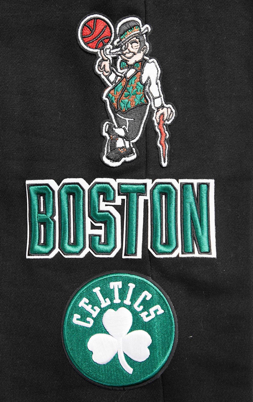 Pro Standard Men's NBA Boston Celtics Retro Classic Fleece Sweatpants -Black - BLACK Thumbnail View 5