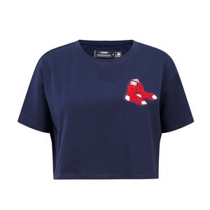 Pro Standard Women's MLB Boston Red Sox​ Classic Boxy Top -Navy