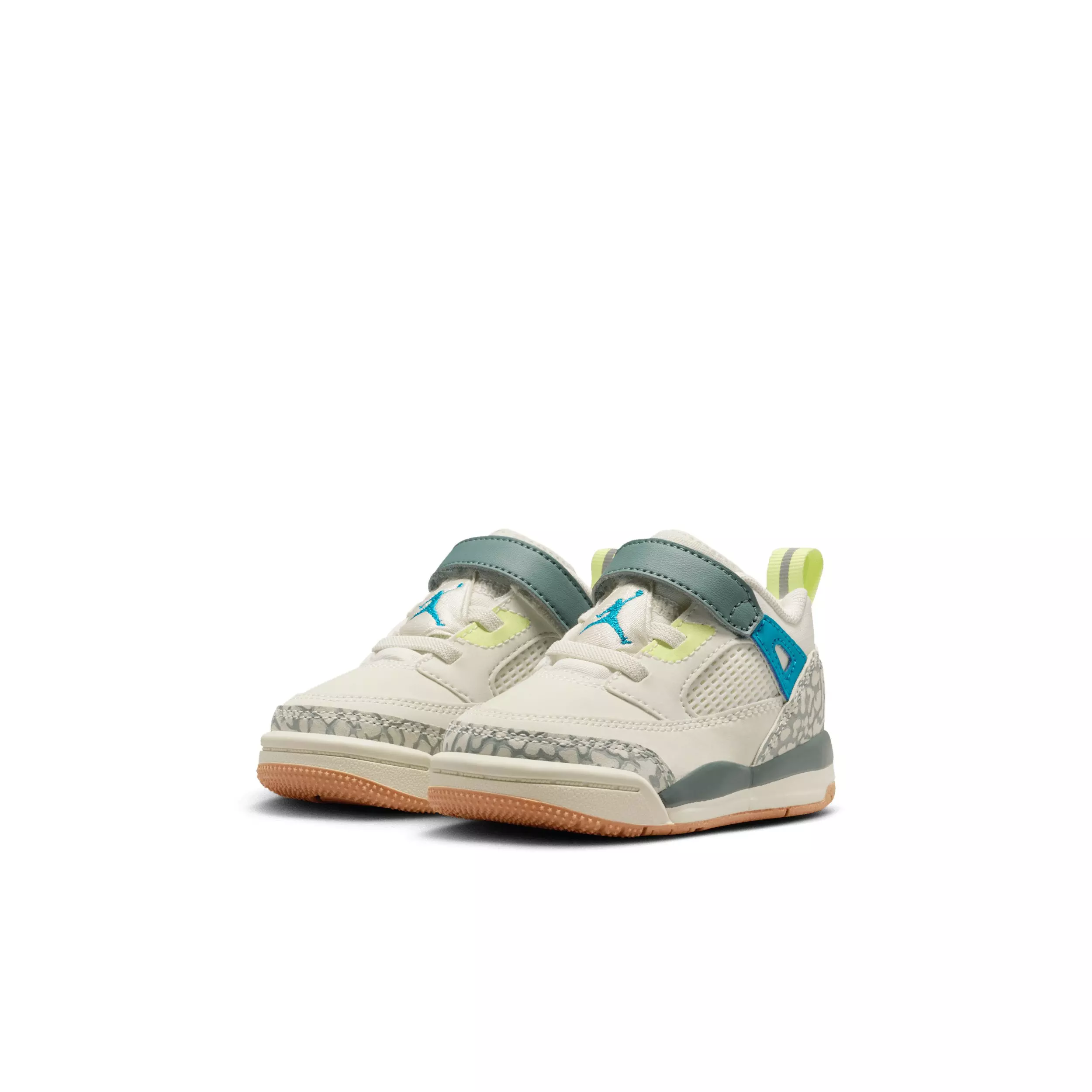 Jordan Spizike Low "Sea Glass/Dusty Sage/Light Lemon Twist/Green Abyss" Infant Girls' Shoe - SEA GLASS/SAGE/LT LEMON/GREEN