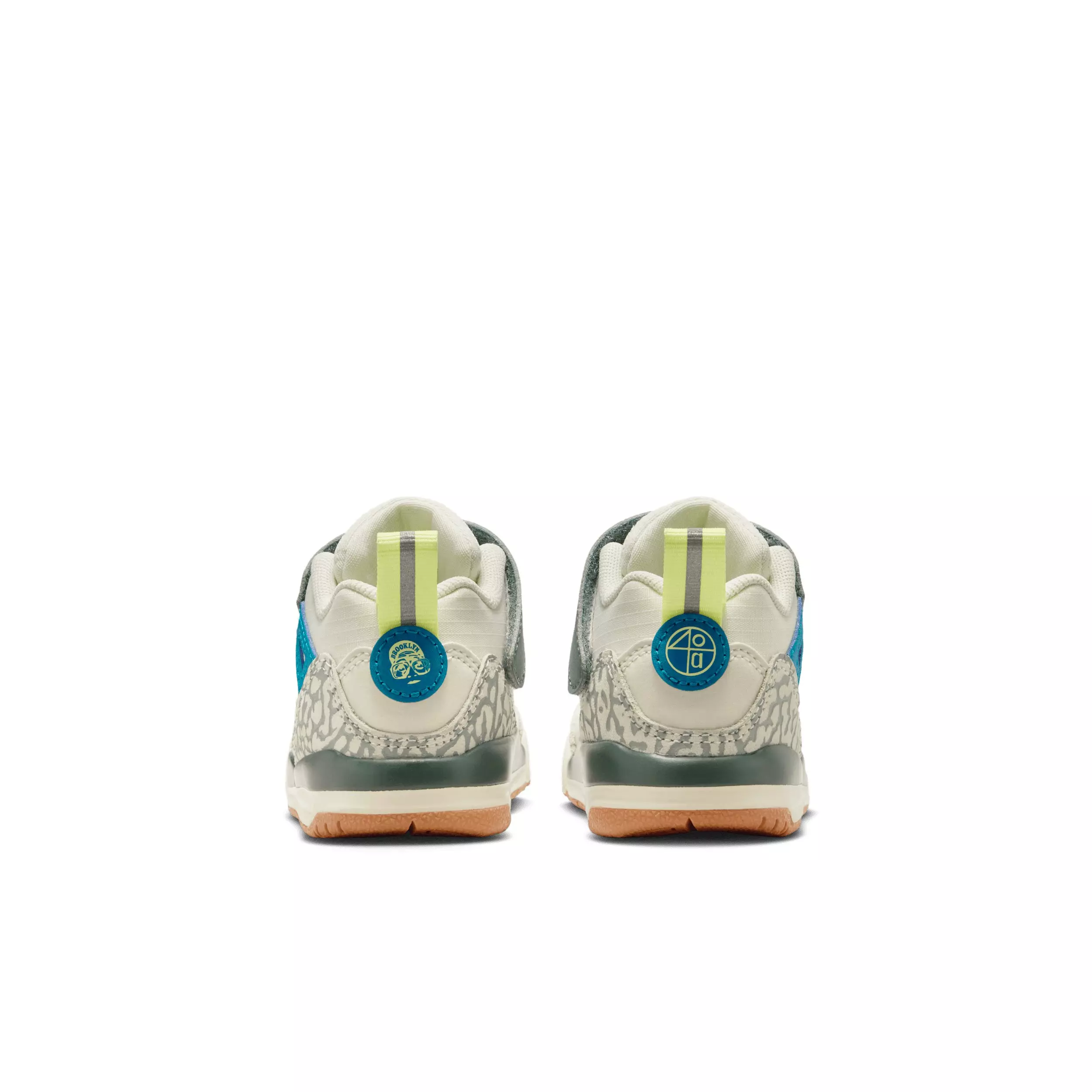 Jordan Spizike Low "Sea Glass/Dusty Sage/Light Lemon Twist/Green Abyss" Infant Girls' Shoe - SEA GLASS/SAGE/LT LEMON/GREEN