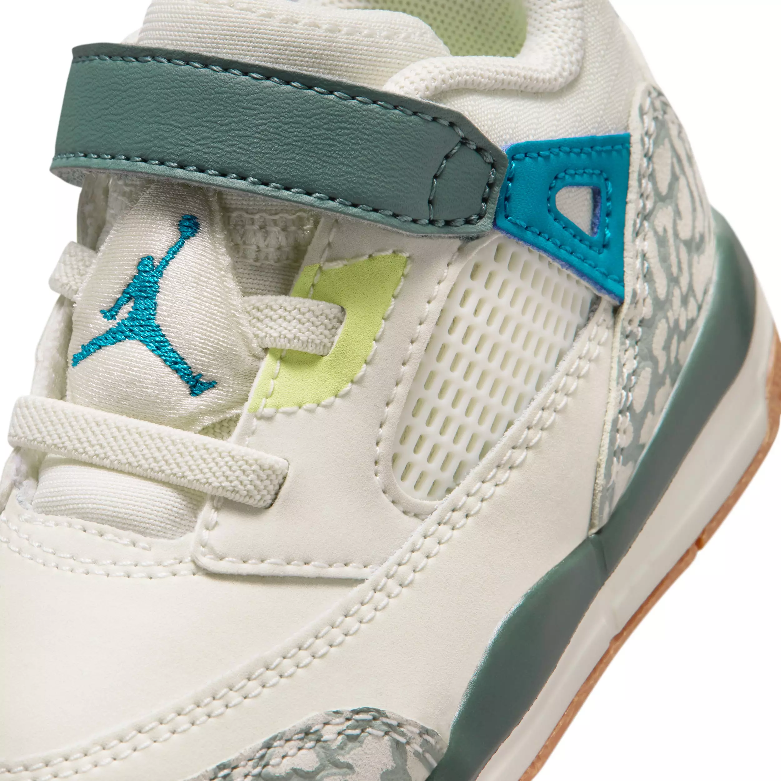 Jordan Spizike Low "Sea Glass/Dusty Sage/Light Lemon Twist/Green Abyss" Infant Girls' Shoe - SEA GLASS/SAGE/LT LEMON/GREEN