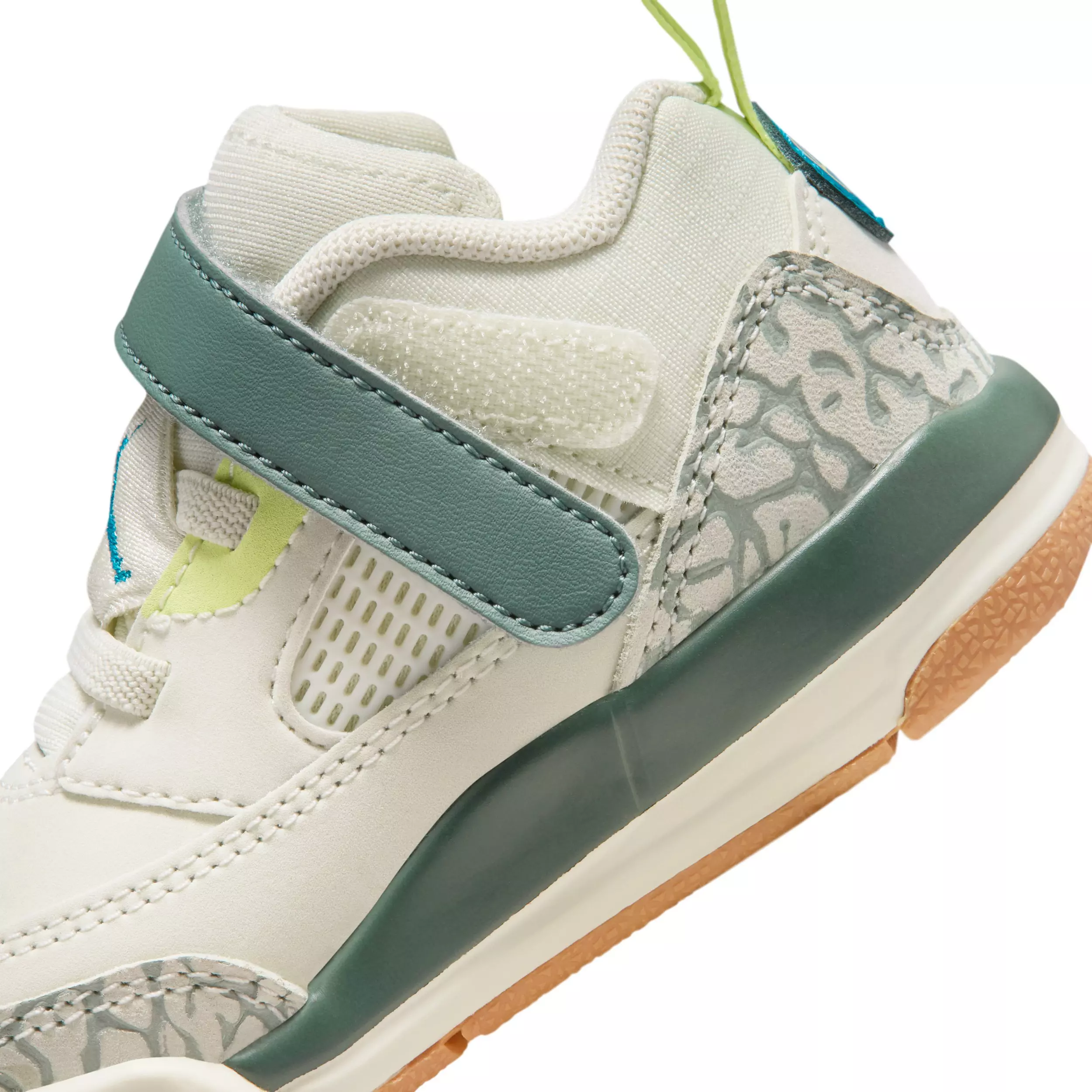 Jordan Spizike Low "Sea Glass/Dusty Sage/Light Lemon Twist/Green Abyss" Infant Girls' Shoe - SEA GLASS/SAGE/LT LEMON/GREEN