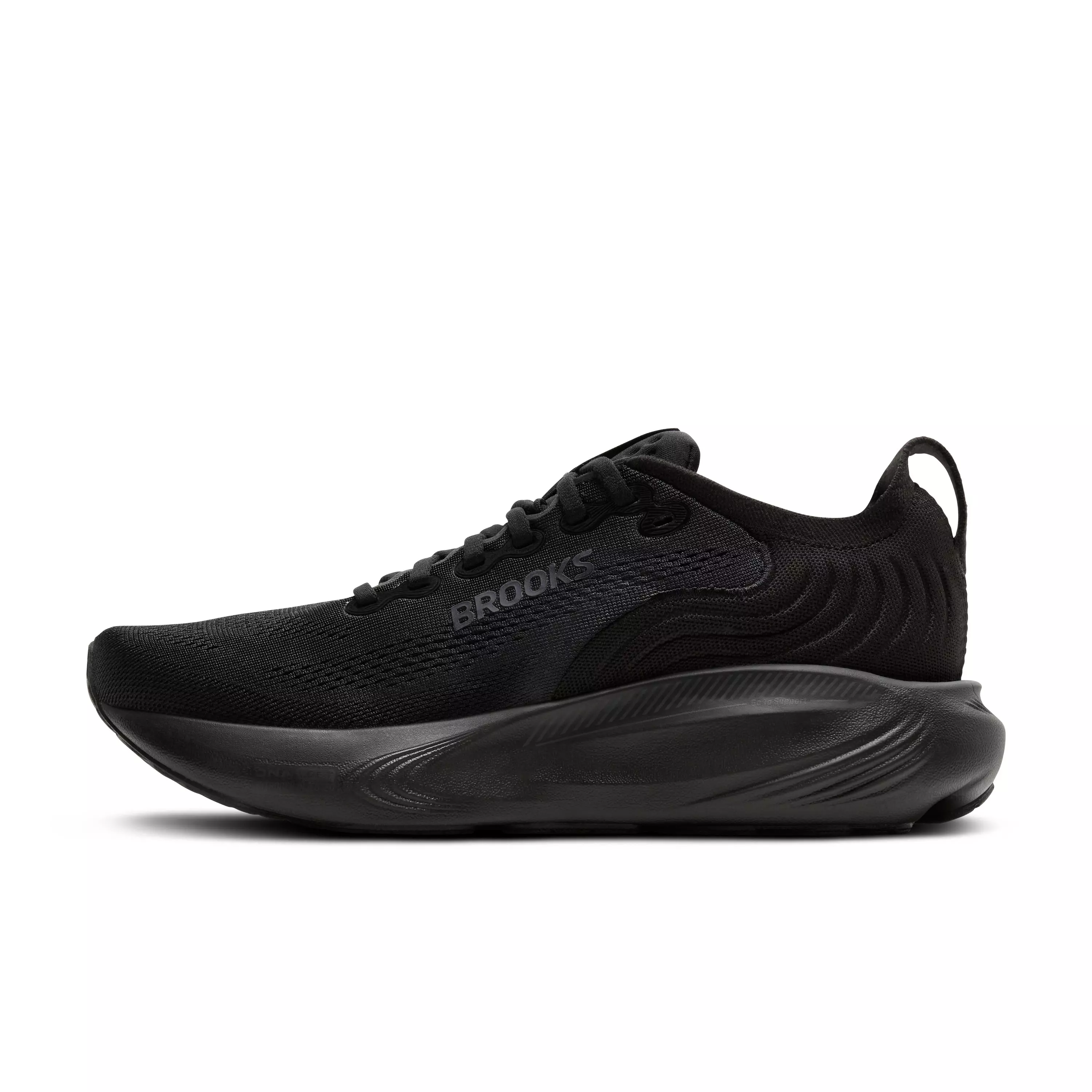 Brooks Adrenaline GTS 25 "Black/Black/Ebony" Men's Wide Running Shoe - BLACK/BLACK/EBONY