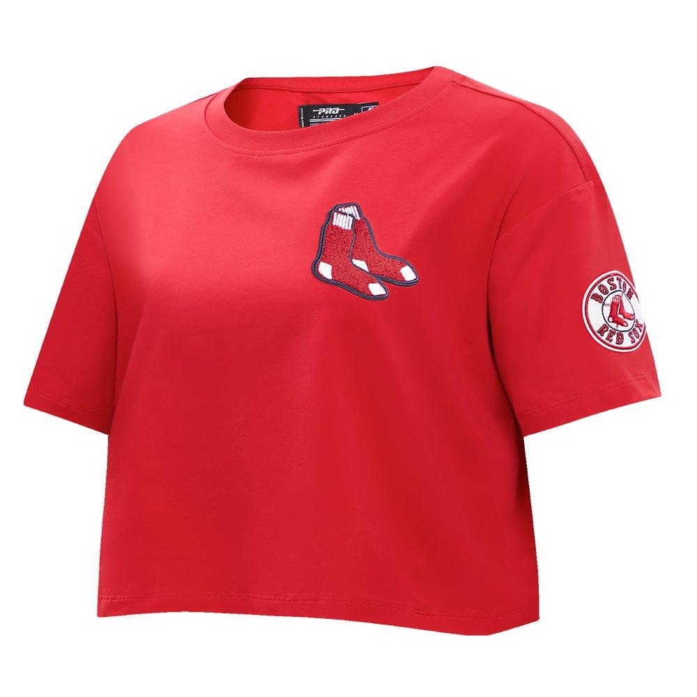 Pro Standard Women's MLB Boston Red Sox​ Classic Boxy Top -Red - RED Thumbnail View 3