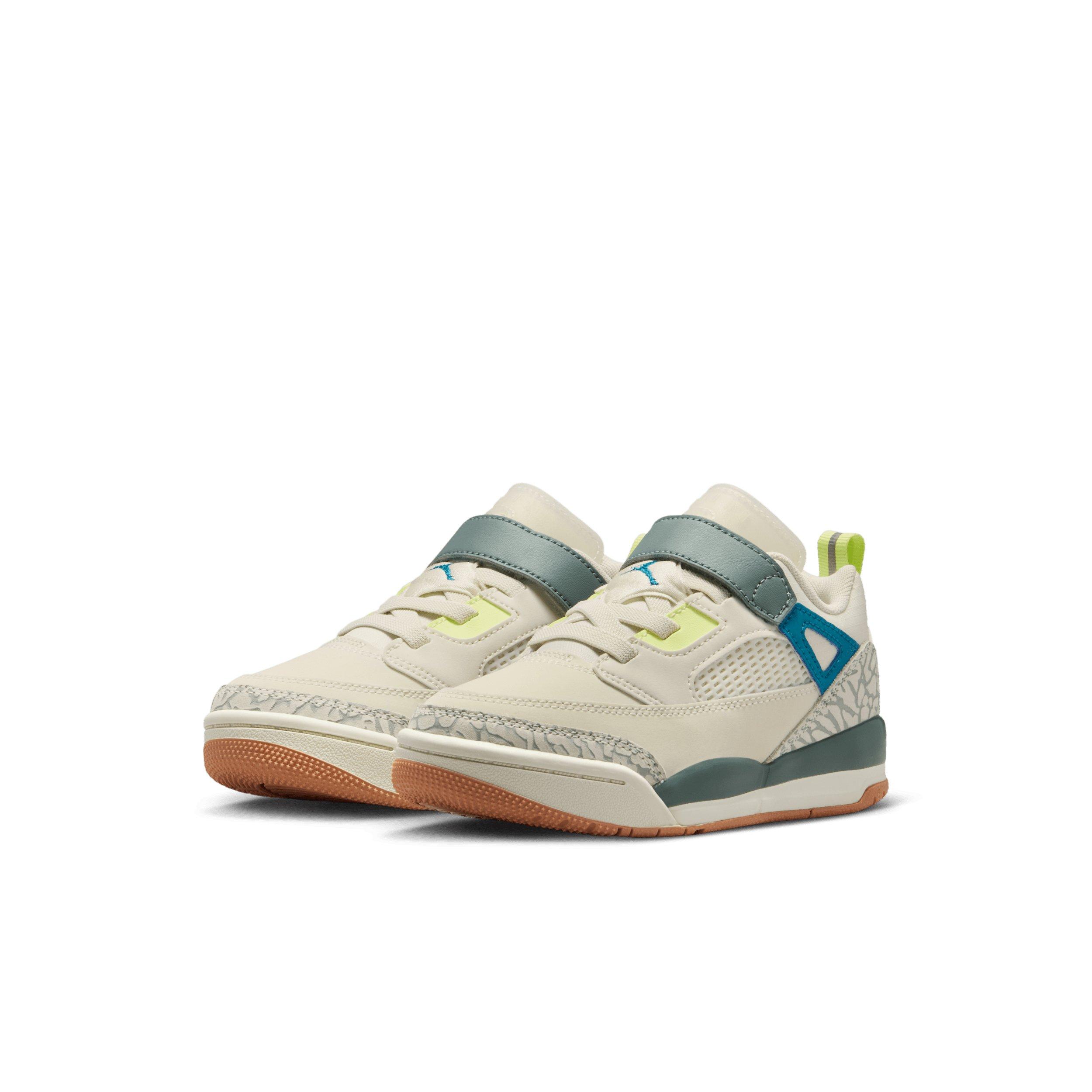 Jordan Spizike Low "Sea Glass/Dusty Sage/Light Lemon Twist/Green Abyss" Preschool Girls' Shoe - SEA GLASS/SAGE/LT LEMON/GREEN Thumbnail View 3