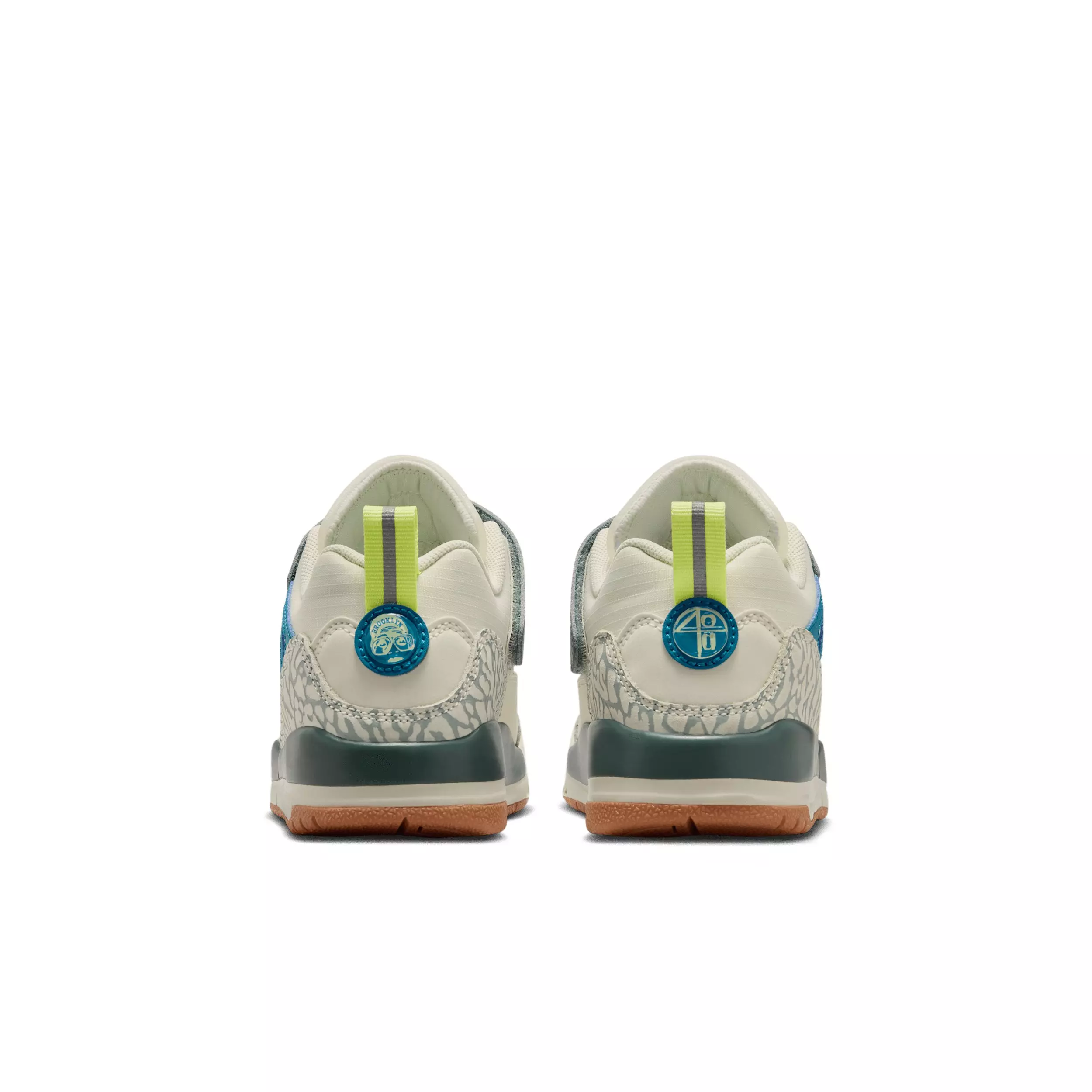 Jordan Spizike Low "Sea Glass/Dusty Sage/Light Lemon Twist/Green Abyss" Preschool Girls' Shoe - SEA GLASS/SAGE/LT LEMON/GREEN