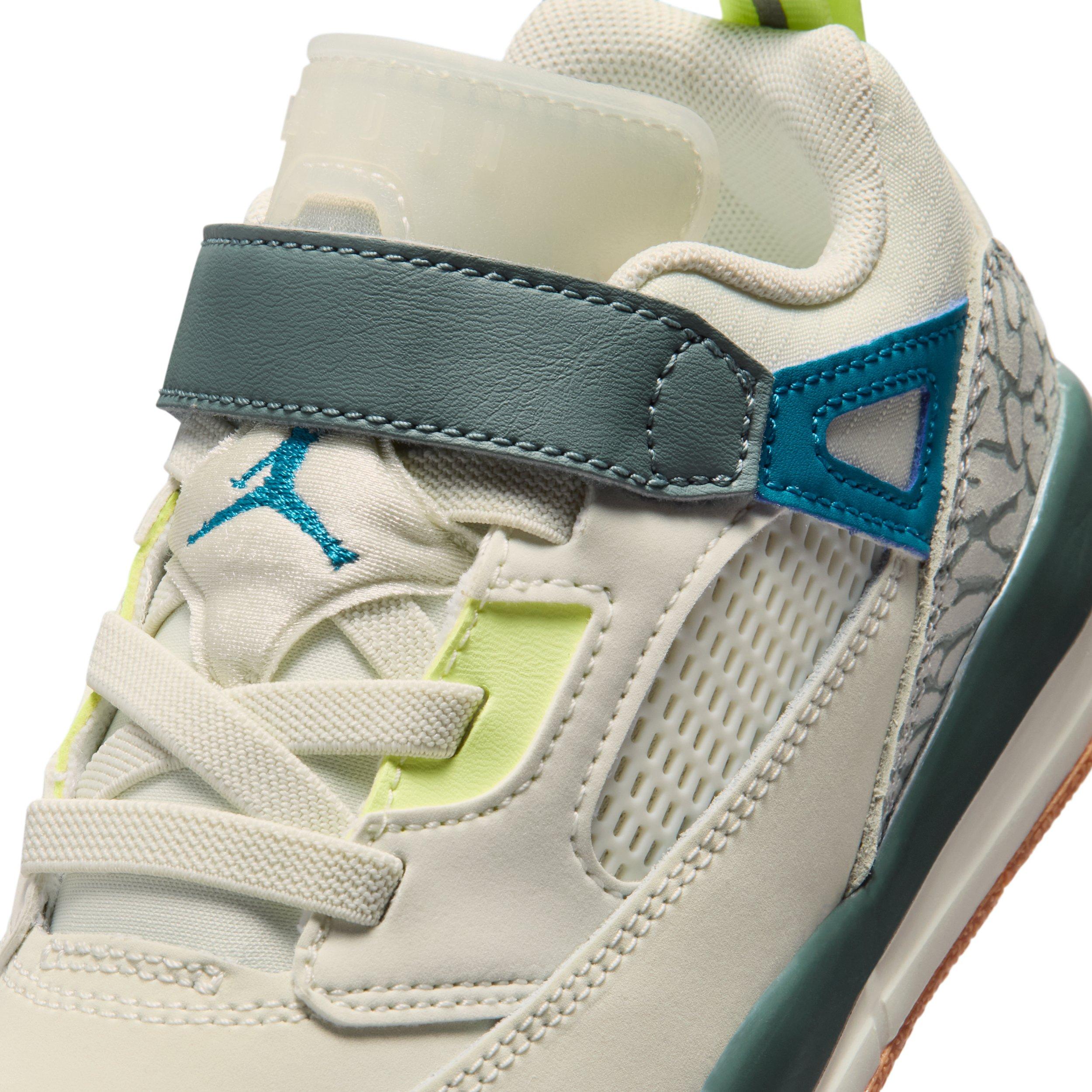 Jordan Spizike Low "Sea Glass/Dusty Sage/Light Lemon Twist/Green Abyss" Preschool Girls' Shoe - SEA GLASS/SAGE/LT LEMON/GREEN Thumbnail View 7
