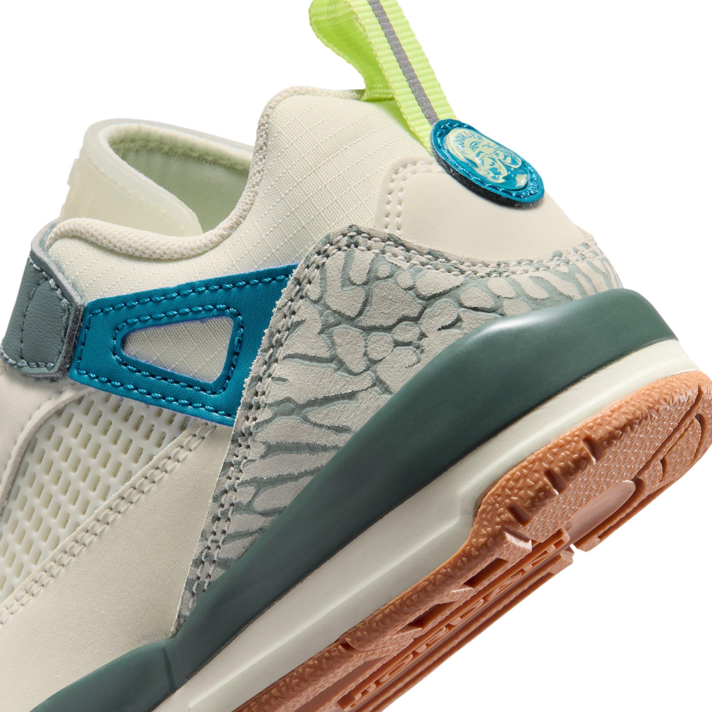 Jordan Spizike Low "Sea Glass/Dusty Sage/Light Lemon Twist/Green Abyss" Preschool Girls' Shoe - SEA GLASS/SAGE/LT LEMON/GREEN Thumbnail View 8