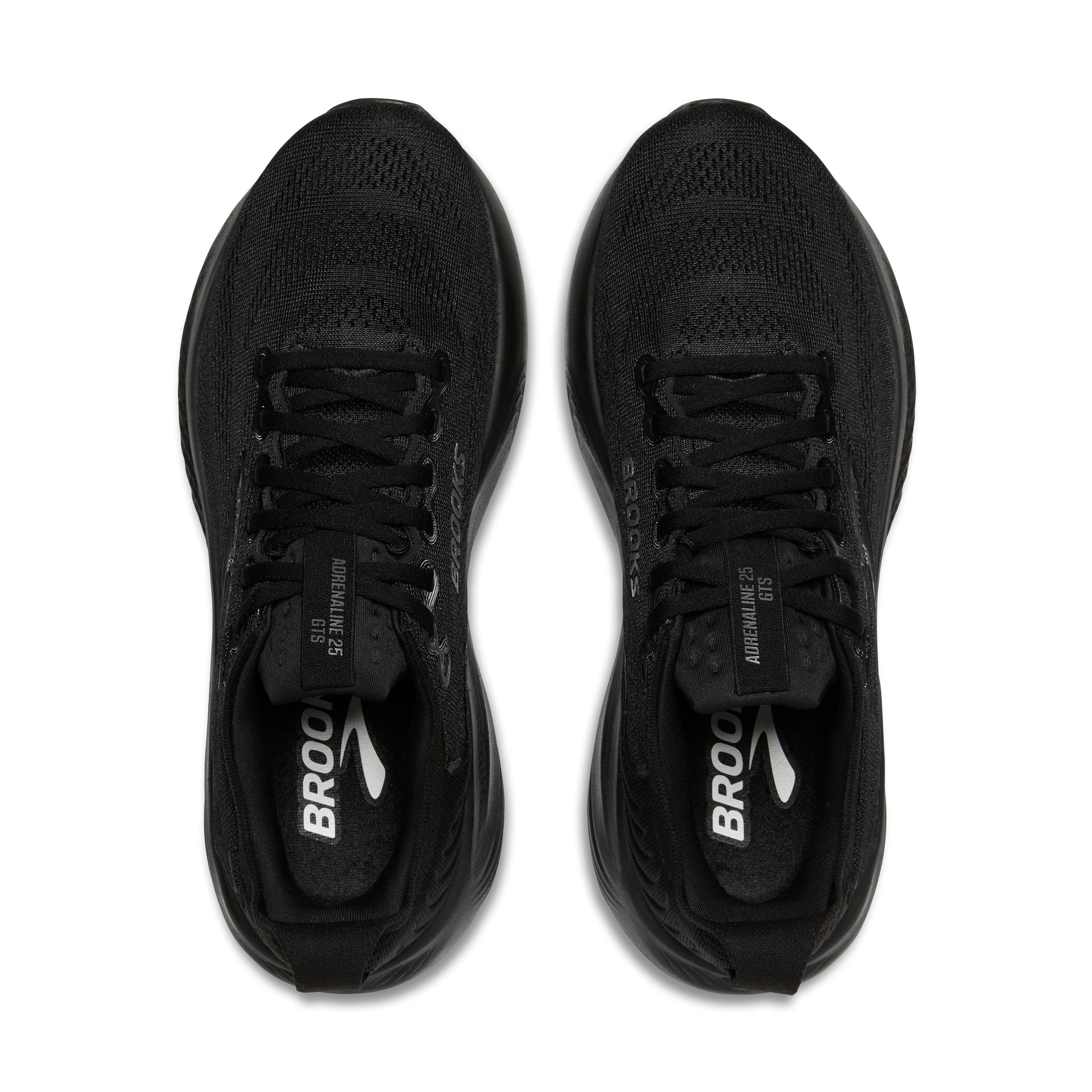 Brooks Adrenaline GTS 25 "Black/Black/Ebony" Men's Extra Wide Running Shoe - BLACK/BLACK/EBONY