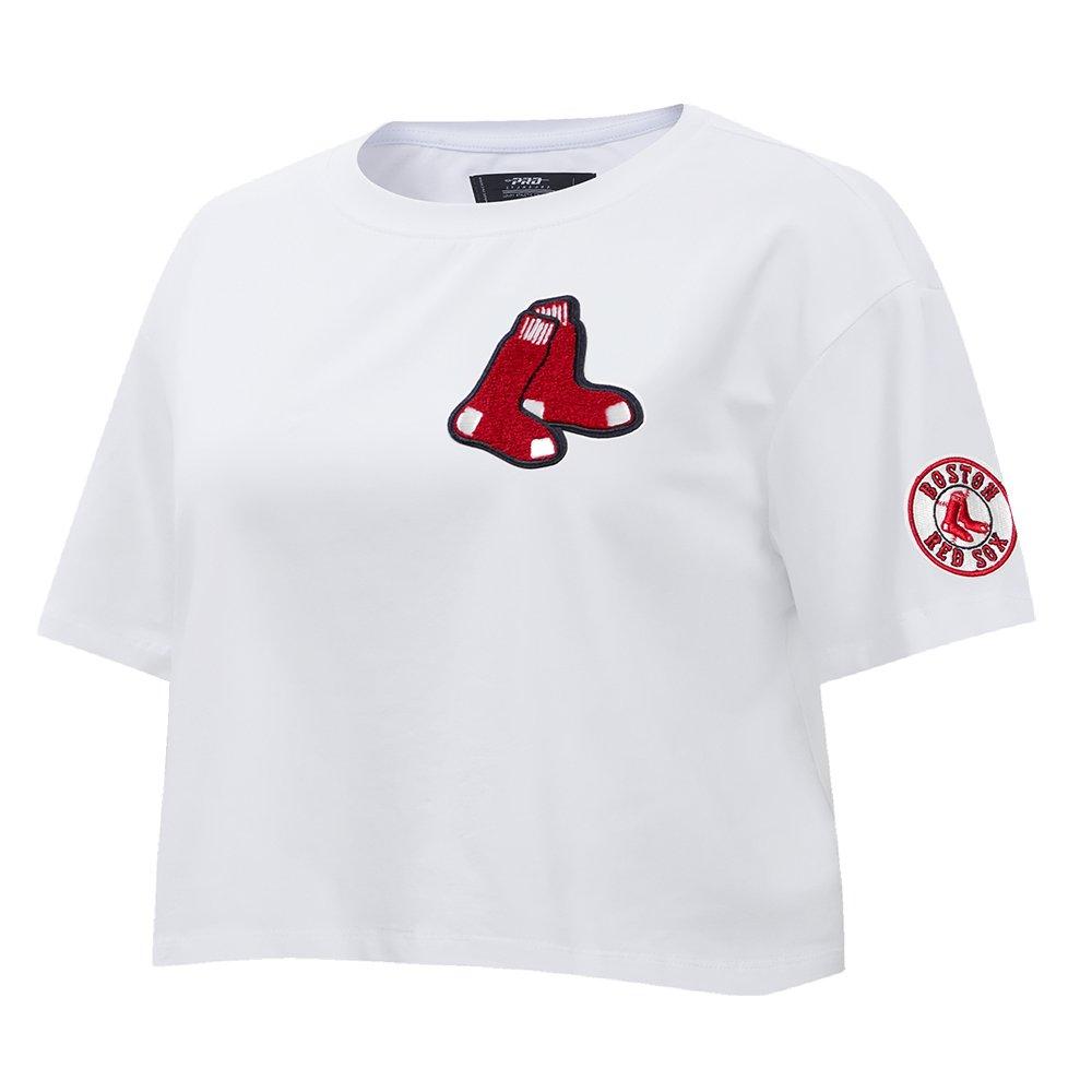 Pro Standard Women's MLB Boston Red Sox​ Classic Boxy Top - White - WHITE Thumbnail View 3