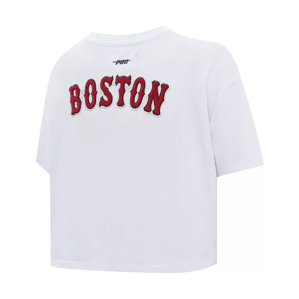 Pro Standard Women's MLB Boston Red Sox​ Classic Boxy Top - White - WHITE