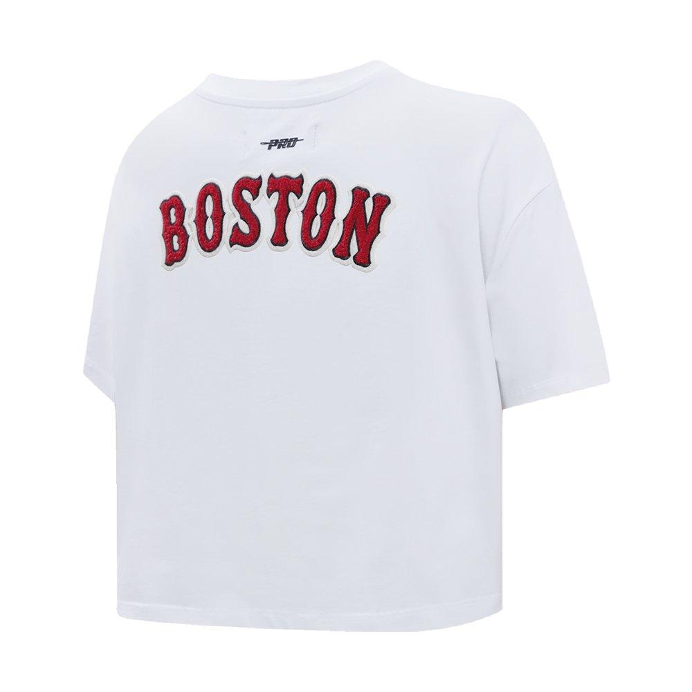 Pro Standard Women's MLB Boston Red Sox​ Classic Boxy Top -White - WHITE Thumbnail View 4