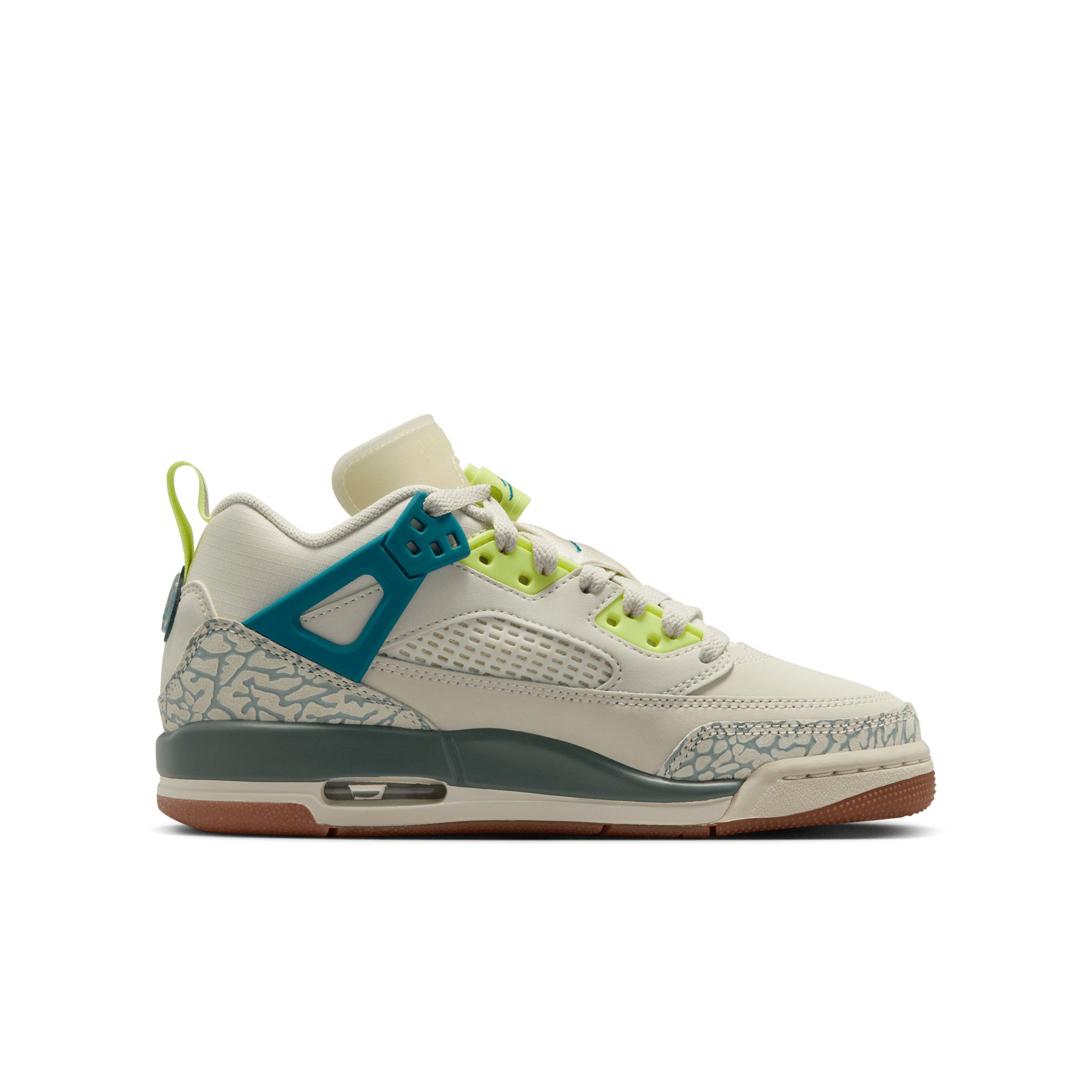 Jordan Spizike Low "Sea Glass/Dusty Sage/Light Lemon Twist/Green Abyss" Grade School Girls' Shoe - SEA GLASS/SAGE/LT LEMON/GREEN Thumbnail View 1