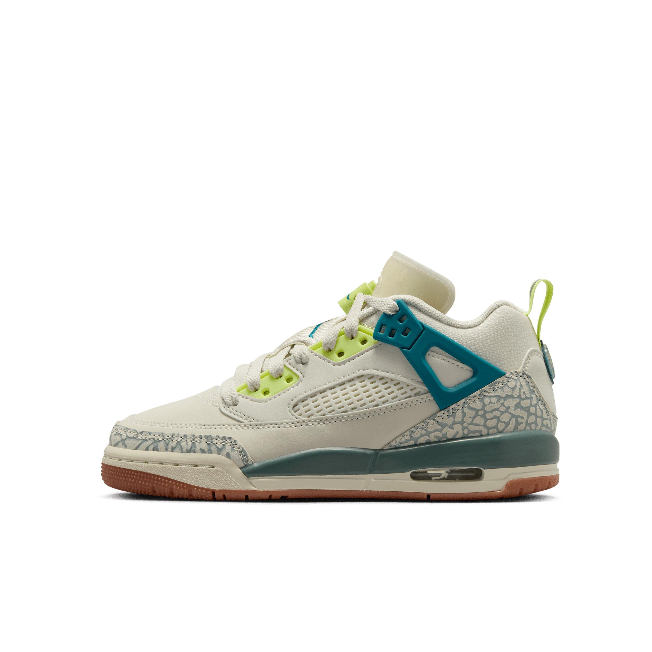 Jordan Spizike Low "Sea Glass/Dusty Sage/Light Lemon Twist/Green Abyss" Grade School Girls' Shoe - SEA GLASS/SAGE/LT LEMON/GREEN Thumbnail View 2