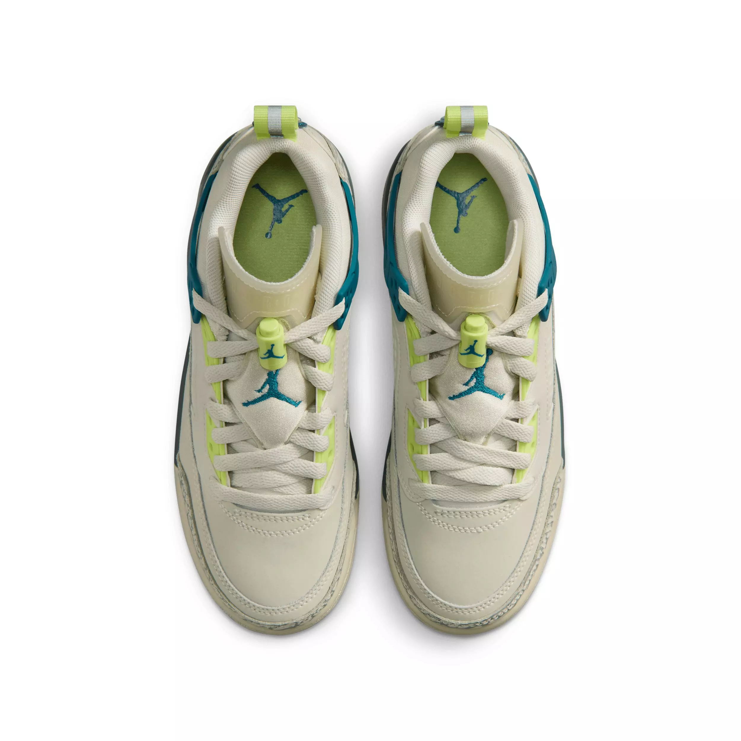 Jordan Spizike Low "Sea Glass/Dusty Sage/Light Lemon Twist/Green Abyss" Grade School Girls' Shoe - SEA GLASS/SAGE/LT LEMON/GREEN