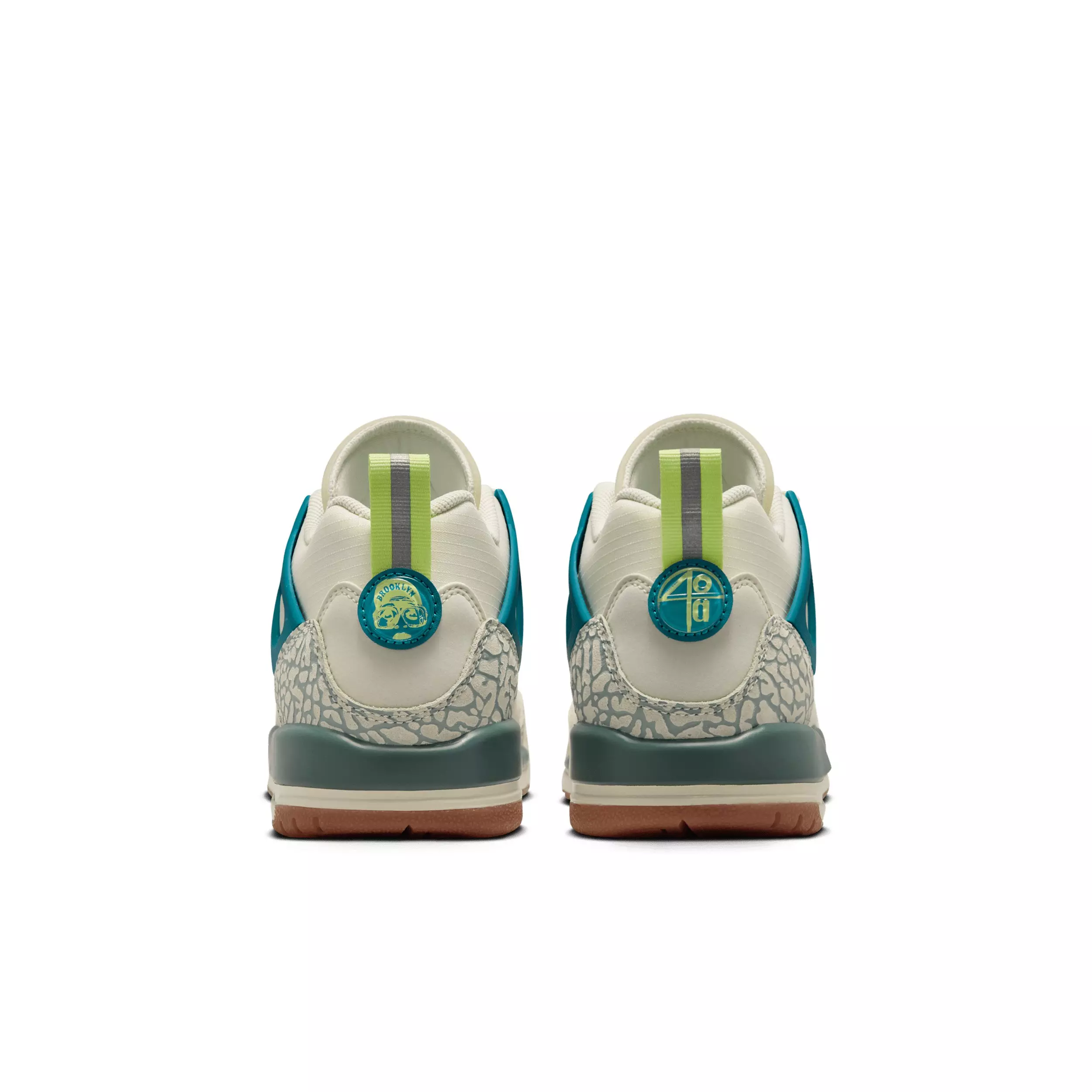 Jordan Spizike Low "Sea Glass/Dusty Sage/Light Lemon Twist/Green Abyss" Grade School Girls' Shoe - SEA GLASS/SAGE/LT LEMON/GREEN