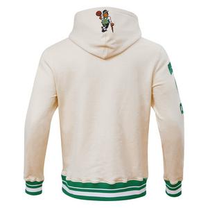 Pro Standard Men's NBA Boston Celtics Retro Classic Fleece Pullover Hoodie -Eggshell/Kelly Green