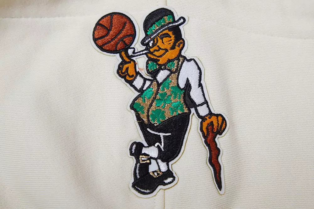 Pro Standard Men's NBA Boston Celtics Retro Classic Fleece Pullover Hoodie - Eggshell/Kelly Green - EGGSHELL/KELLY GREEN