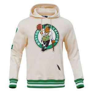 Pro Standard Men's NBA Boston Celtics Retro Classic Fleece Pullover Hoodie -Eggshell/Kelly Green