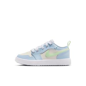 Jordan 1 Low Alt SE "Half Blue/Sail/White/Vapor Green" Preschool Girls' Shoe