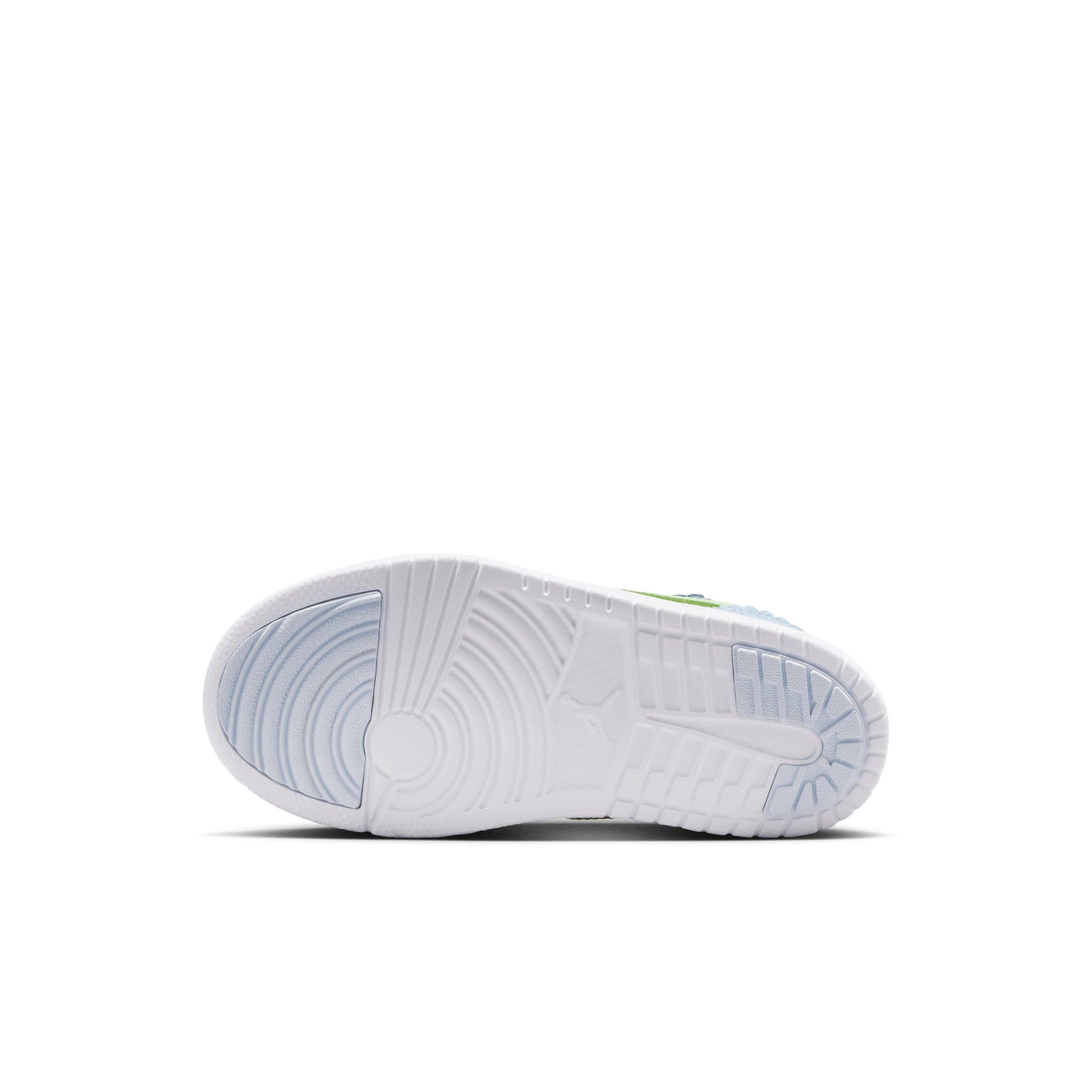 Jordan 1 Low Alt SE "Half Blue/Sail/White/Vapor Green" Preschool Girls' Shoe - BLUE/SAIL/WHITE/GREEN Thumbnail View 6