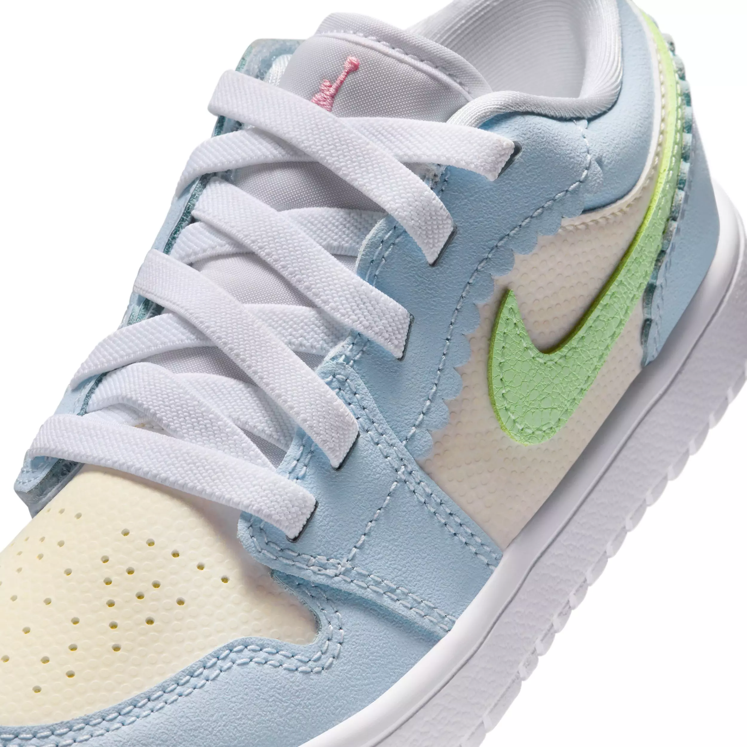 Jordan 1 Low Alt SE "Half Blue/Sail/White/Vapor Green" Preschool Girls' Shoe - BLUE/SAIL/WHITE/GREEN