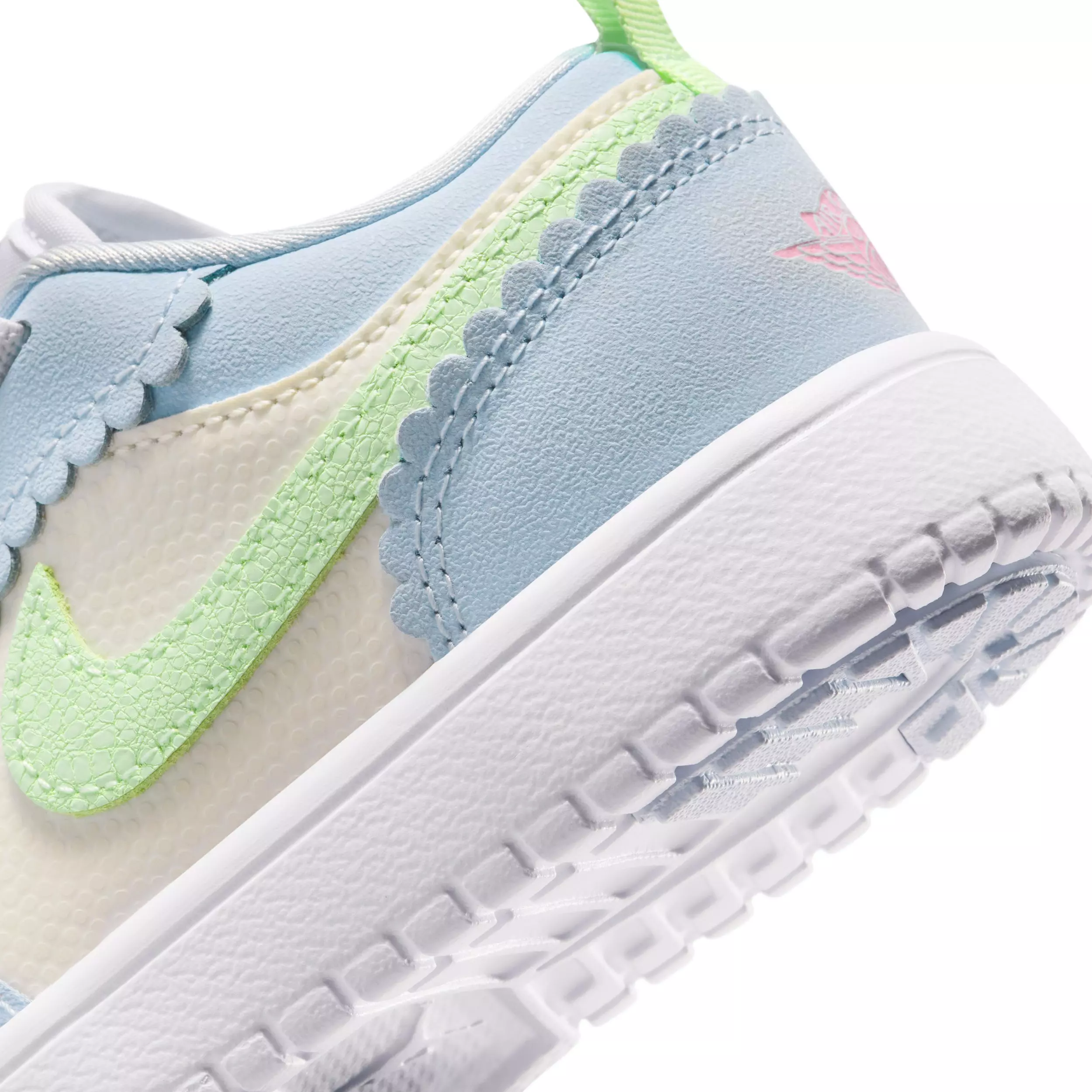 Jordan 1 Low Alt SE "Half Blue/Sail/White/Vapor Green" Preschool Girls' Shoe - BLUE/SAIL/WHITE/GREEN