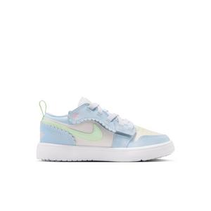Jordan 1 Low Alt SE "Half Blue/Sail/White/Vapor Green" Preschool Girls' Shoe