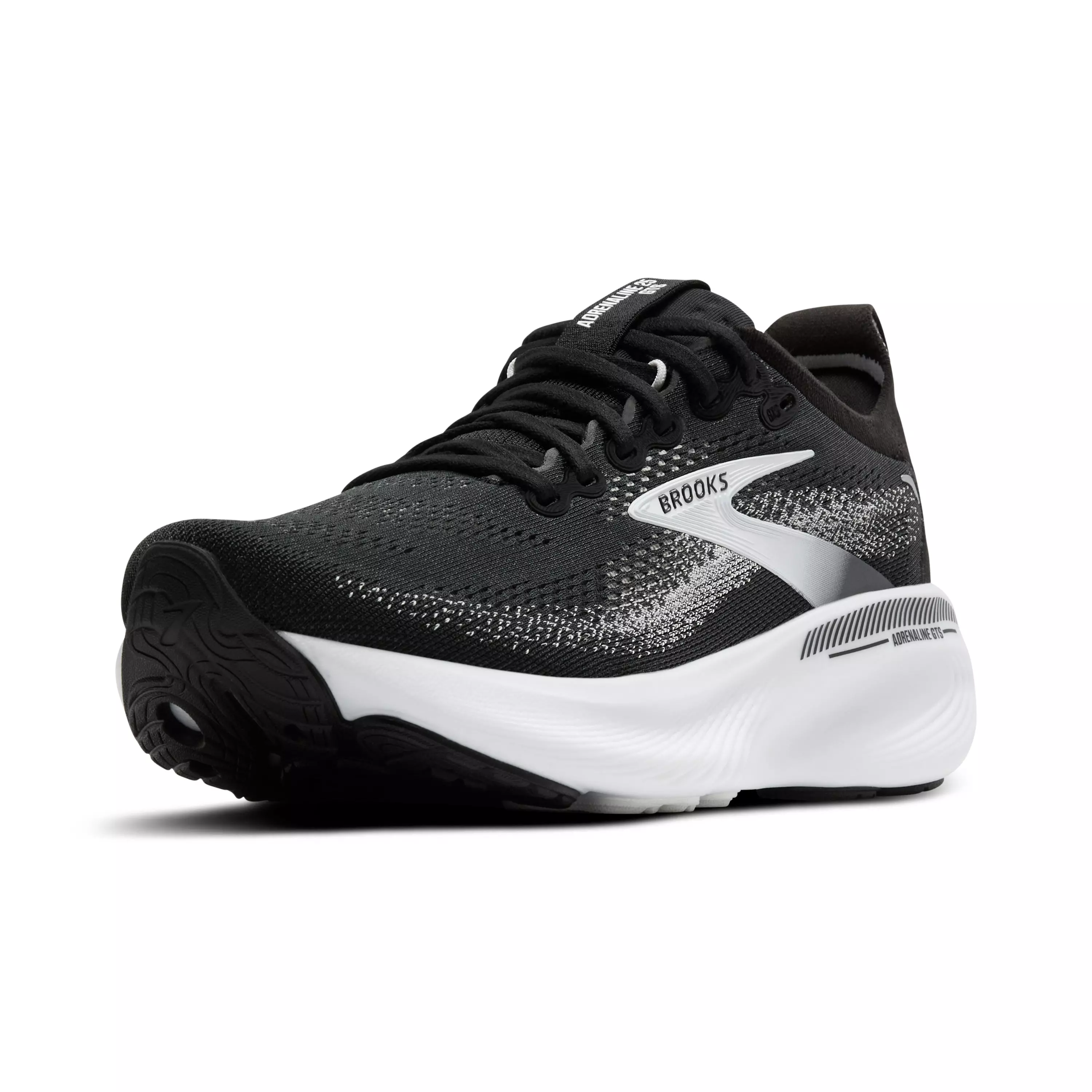 Brooks Adrenaline GTS 25 "Black/Grey/White" Men's Wide Running Shoe - BLACK/GREY/WHITE