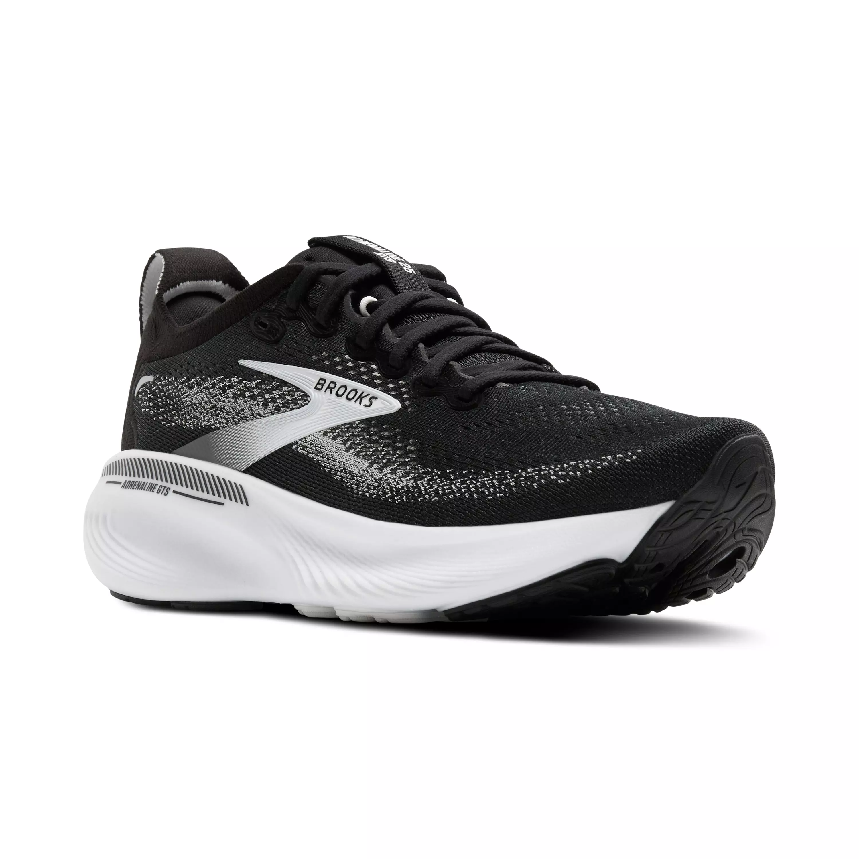 Brooks Adrenaline GTS 25 "Black/Grey/White" Men's Wide Running Shoe - BLACK/GREY/WHITE