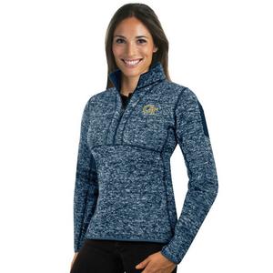 Antigua Women's Georgia Tech Yellow Jackets Fortune Half-Zip Pullover Jacket