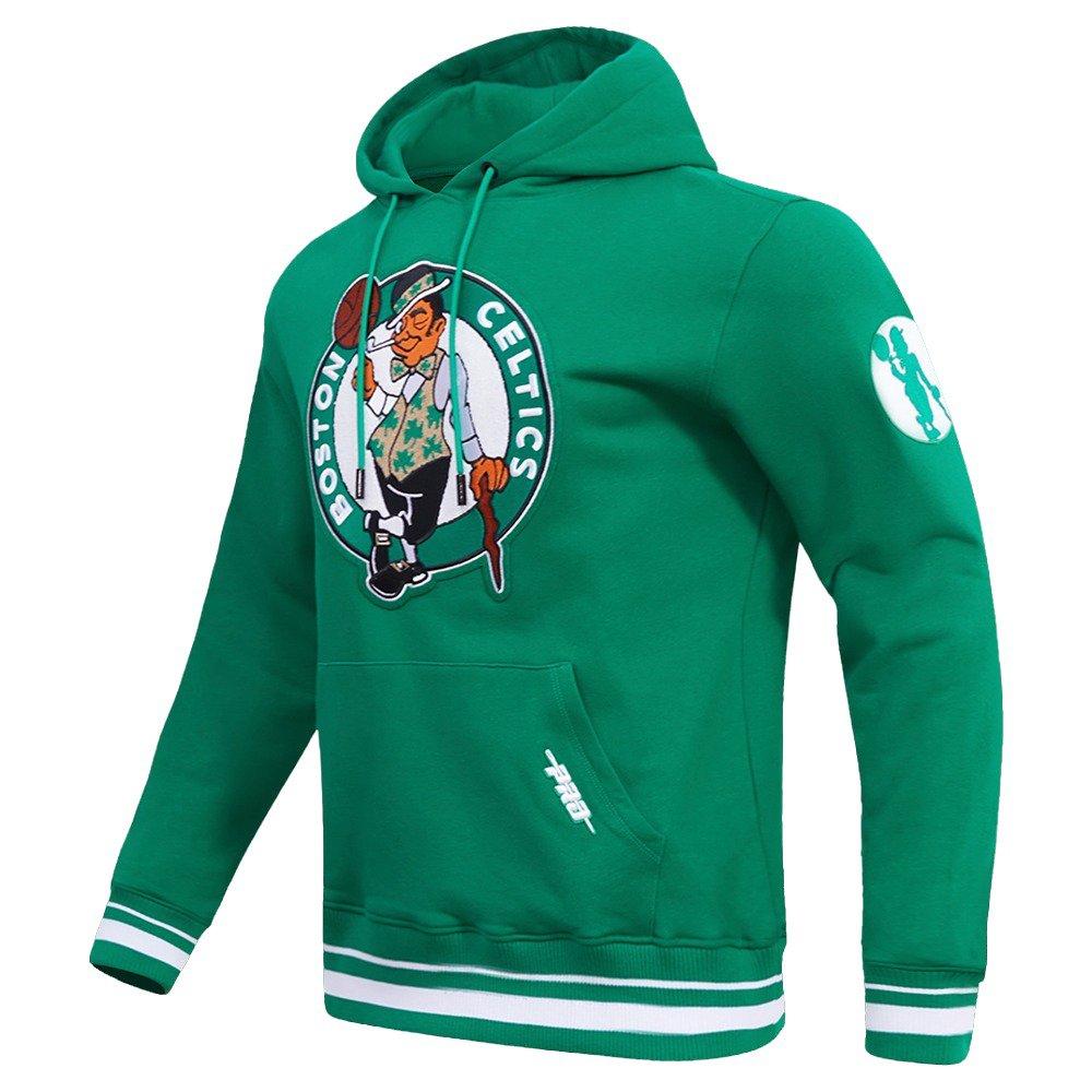 Pro Standard Men's NBA Boston Celtics Retro Classic Fleece Pullover Hoodie -Kelly Green - KELLY GREEN Thumbnail View 3
