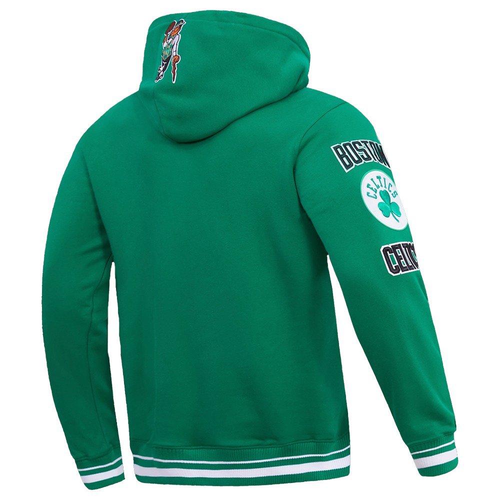 Pro Standard Men's NBA Boston Celtics Retro Classic Fleece Pullover Hoodie -Kelly Green - KELLY GREEN Thumbnail View 4