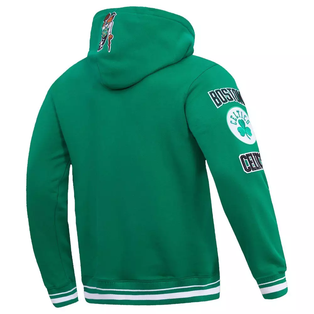 Pro Standard Men's NBA Boston Celtics Retro Classic Fleece Pullover Hoodie -Kelly Green - KELLY GREEN