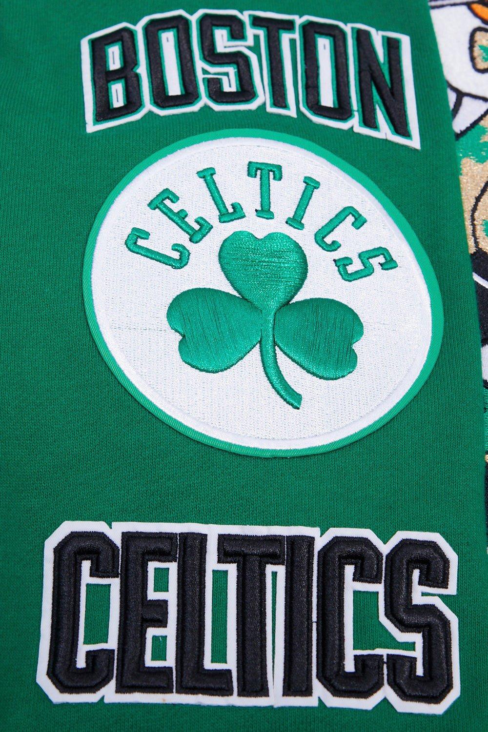 Pro Standard Men's NBA Boston Celtics Retro Classic Fleece Pullover Hoodie -Kelly Green - KELLY GREEN Thumbnail View 6