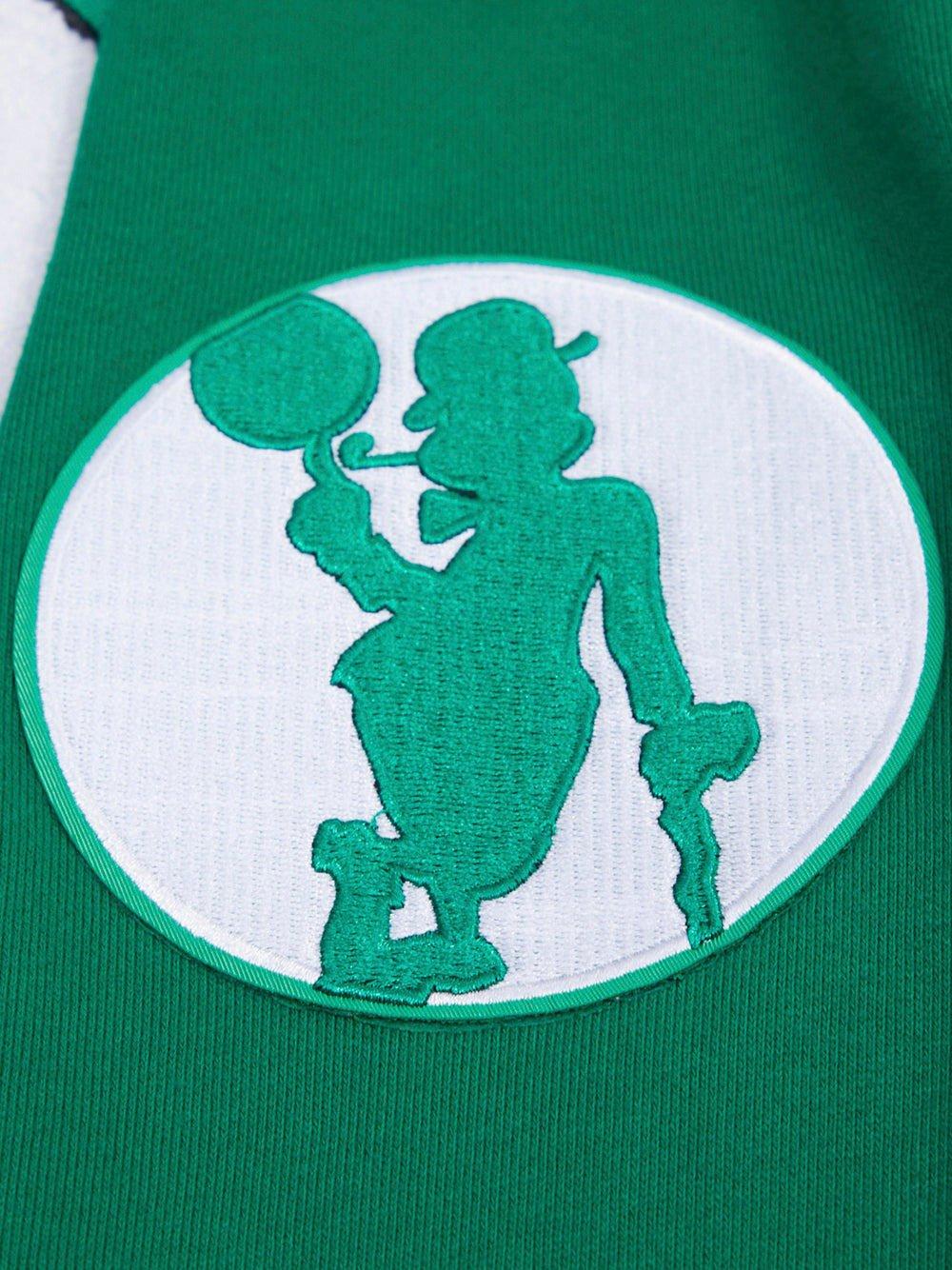 Pro Standard Men's NBA Boston Celtics Retro Classic Fleece Pullover Hoodie -Kelly Green - KELLY GREEN Thumbnail View 7