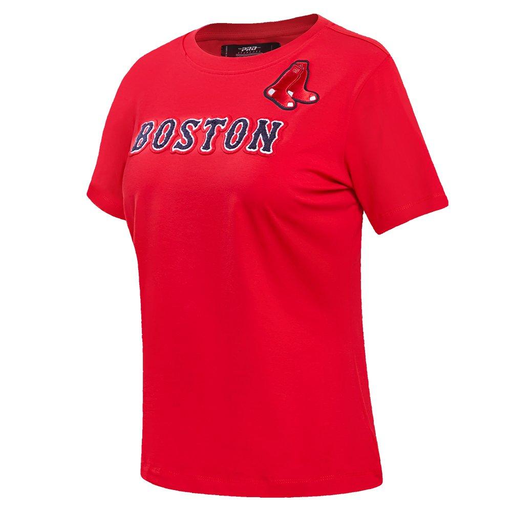 Pro Standard Women's MLB Boston Red Sox​ Classic Short Sleeve SJ Slim Fit Top -Red - RED Thumbnail View 3