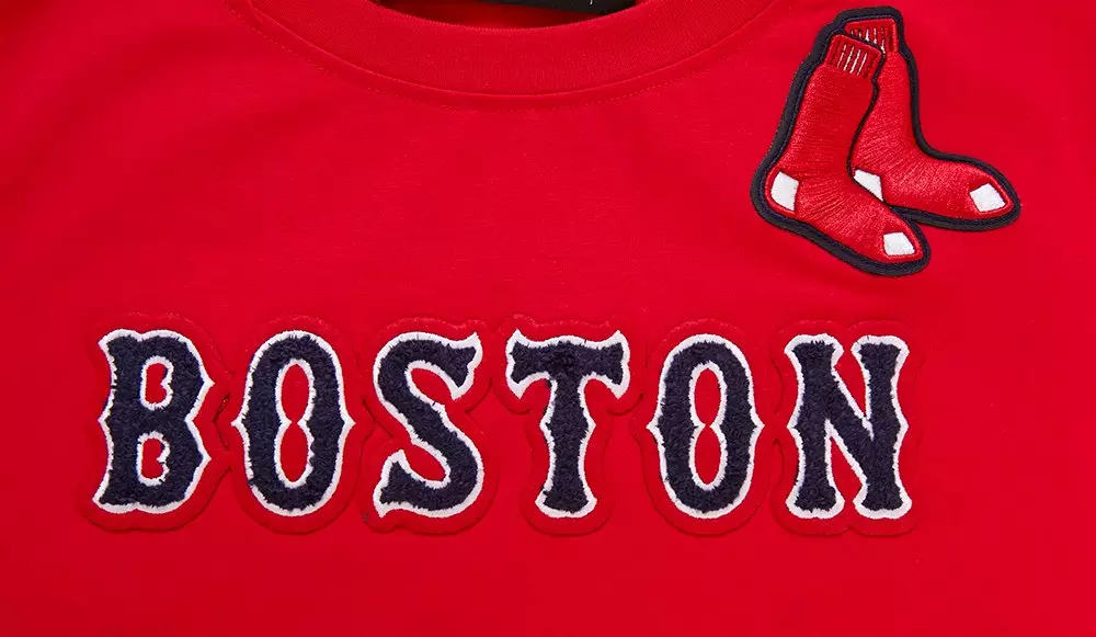 Pro Standard Women's MLB Boston Red Sox​ Classic Short Sleeve SJ Slim Fit Top -Red - RED