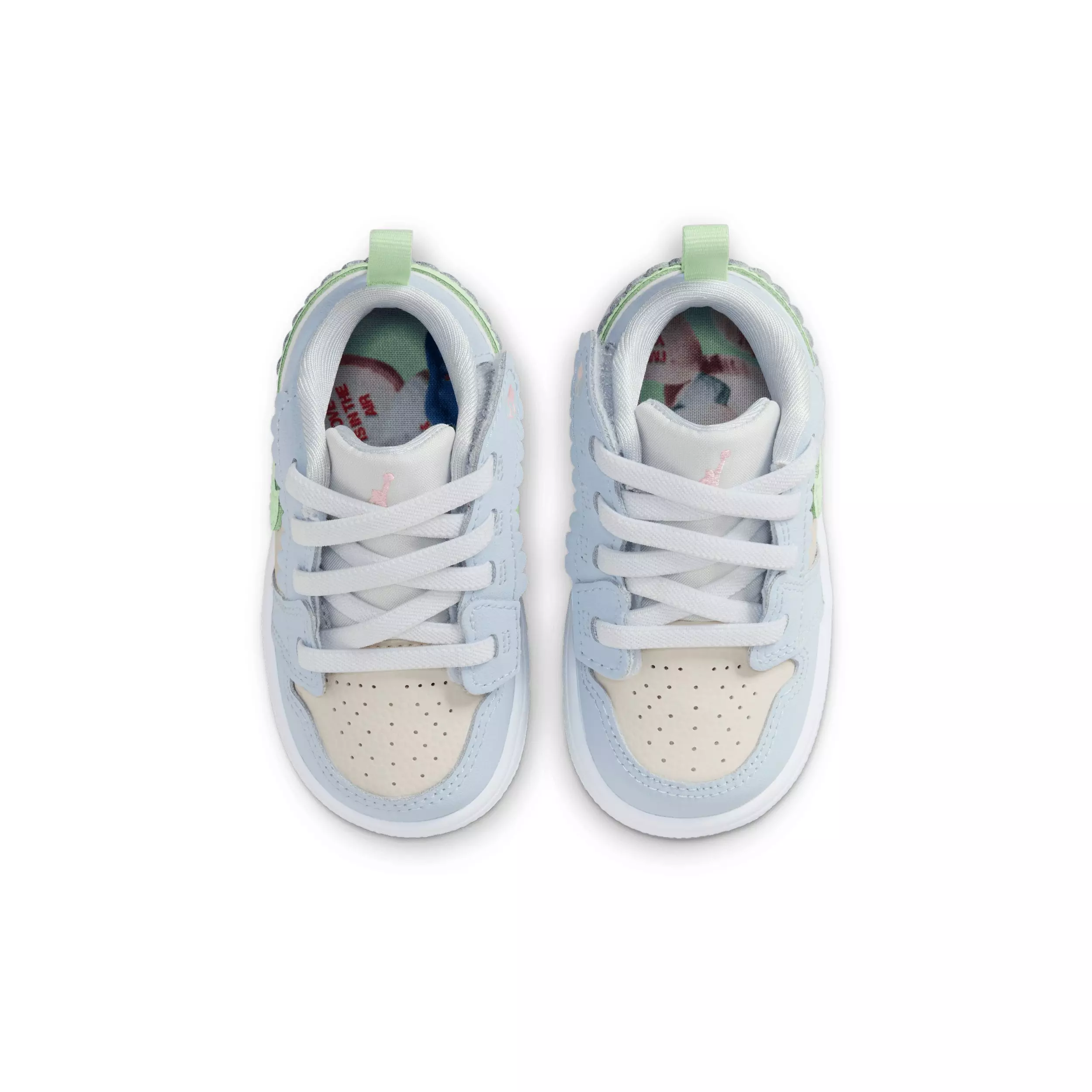 Jordan 1 Low Alt SE "Half Blue/Sail/White/Vapor Green" Infant Girls' Shoe - BLUE/SAIL/WHITE/GREEN