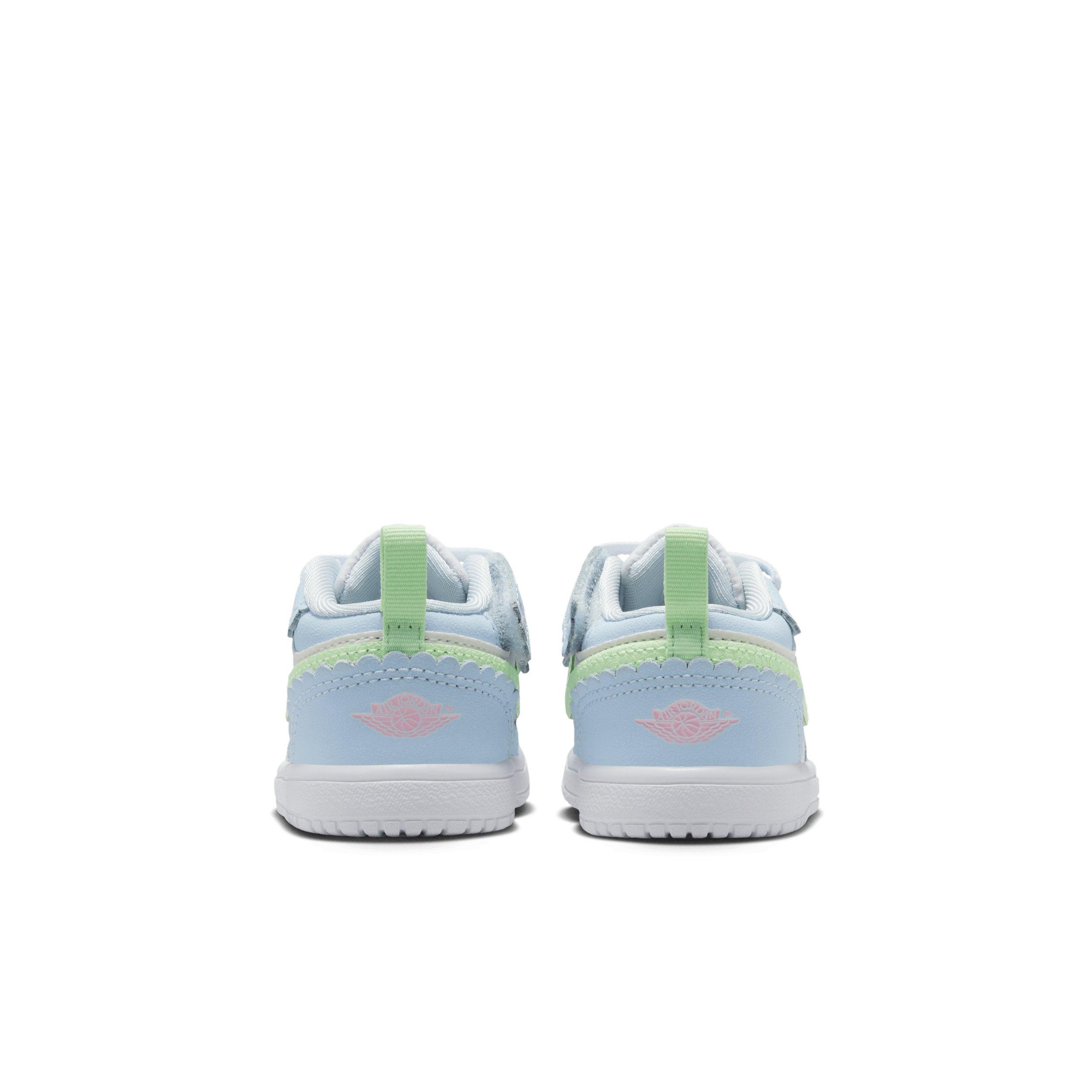 Jordan 1 Low Alt SE "Half Blue/Sail/White/Vapor Green" Infant Girls' Shoe - BLUE/SAIL/WHITE/GREEN Thumbnail View 5
