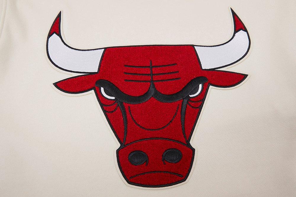 Pro Standard Men's NBA Chicago Bulls Retro Classic Fleece Pullover Hoodie - Eggshell/Red - EGGSHELL/RED Thumbnail View 5