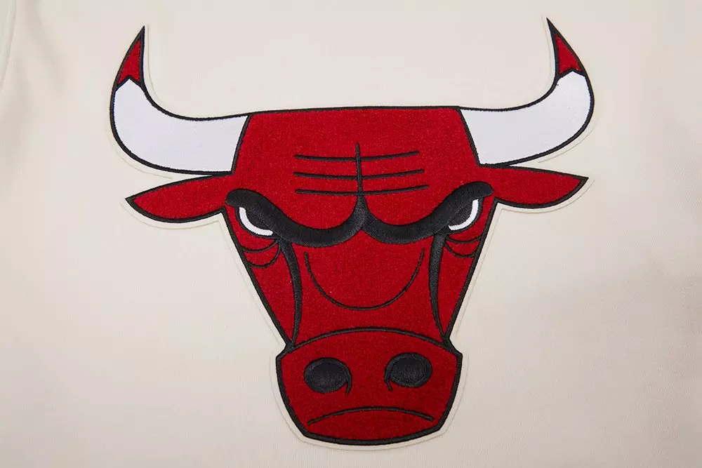 Pro Standard Men's NBA Chicago Bulls Retro Classic Fleece Pullover Hoodie - Eggshell/Red - EGGSHELL/RED
