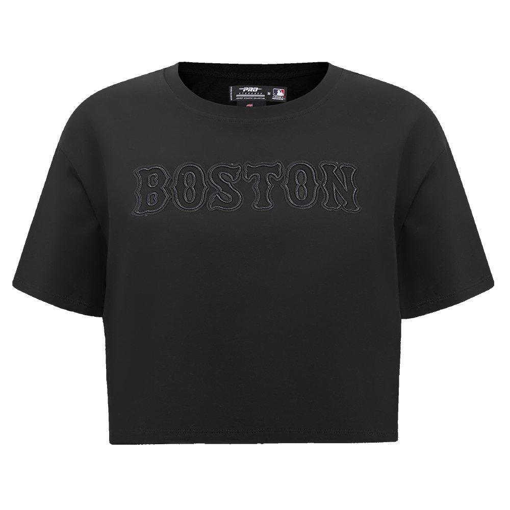 Pro Standard Women's MLB Boston Red Sox​ Neutral SJ Boxy Top -Black - BLACK Thumbnail View 1